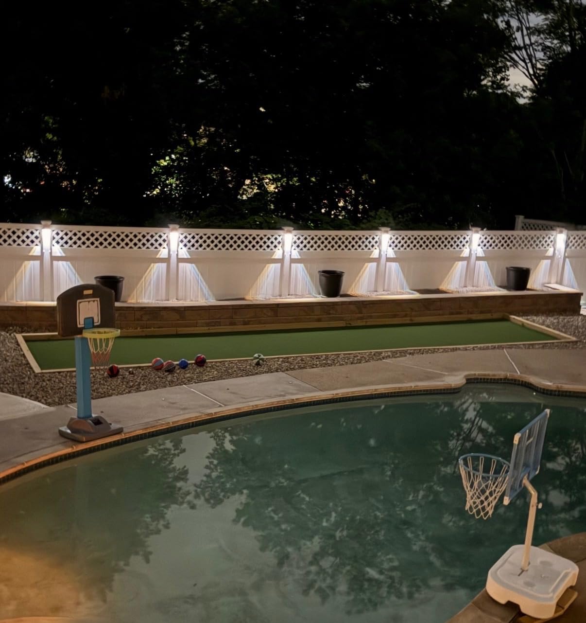 Brightown 8 Pack Solar Fence Lights Outdoor, 3000/4000/6000K/RGB 12 Modes | Fence Lights Solar Powered, 11 Colors, IP65 Waterproof, for Outside Backyard, Deck, Step, Wall, Yard, Patio, Pool, Railing customer photo 2