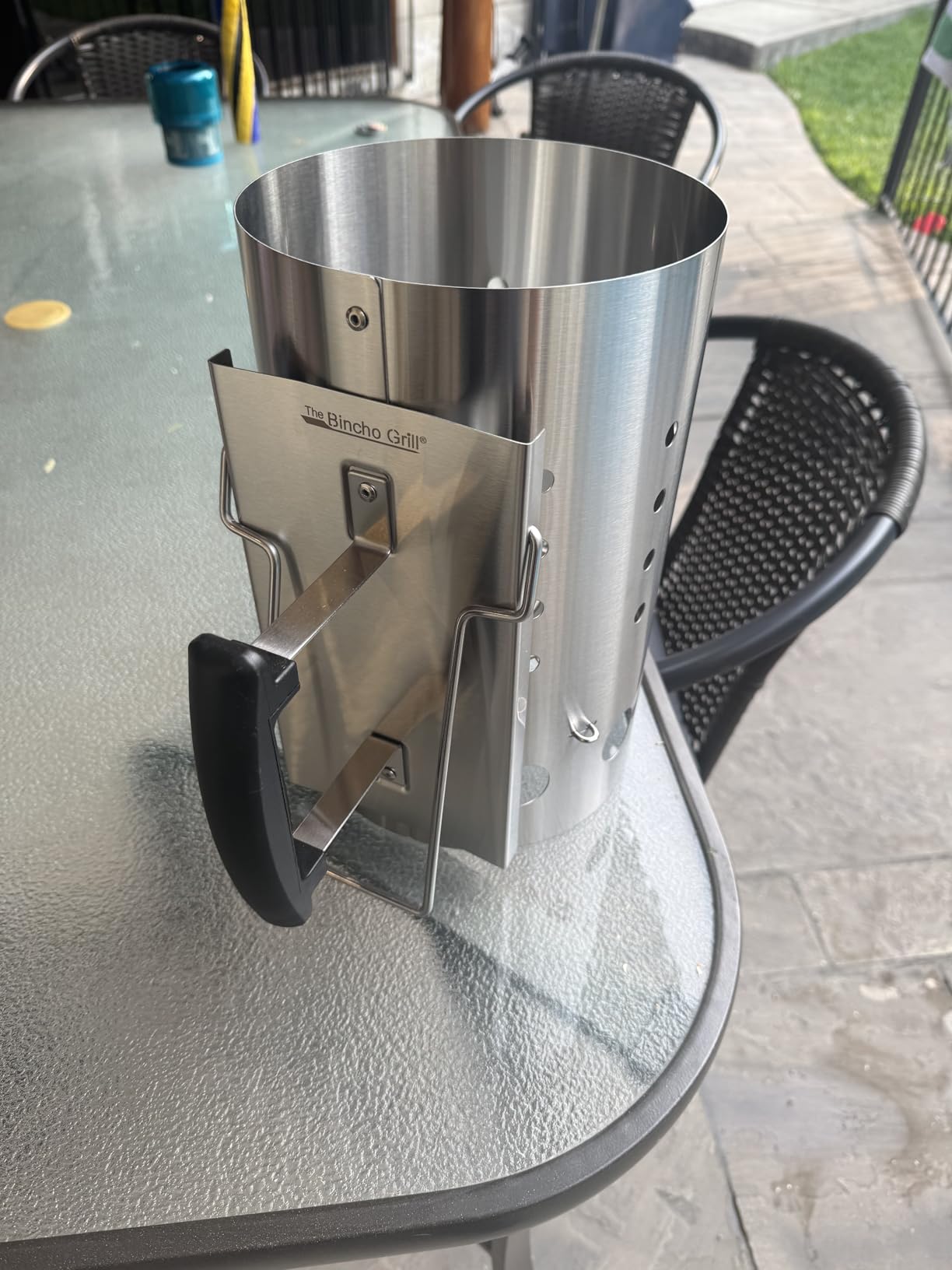 The Bincho Grill Stainless Steel Charcoal Chimney Starter for Binchotan & All Lump Charcoals customer photo 1