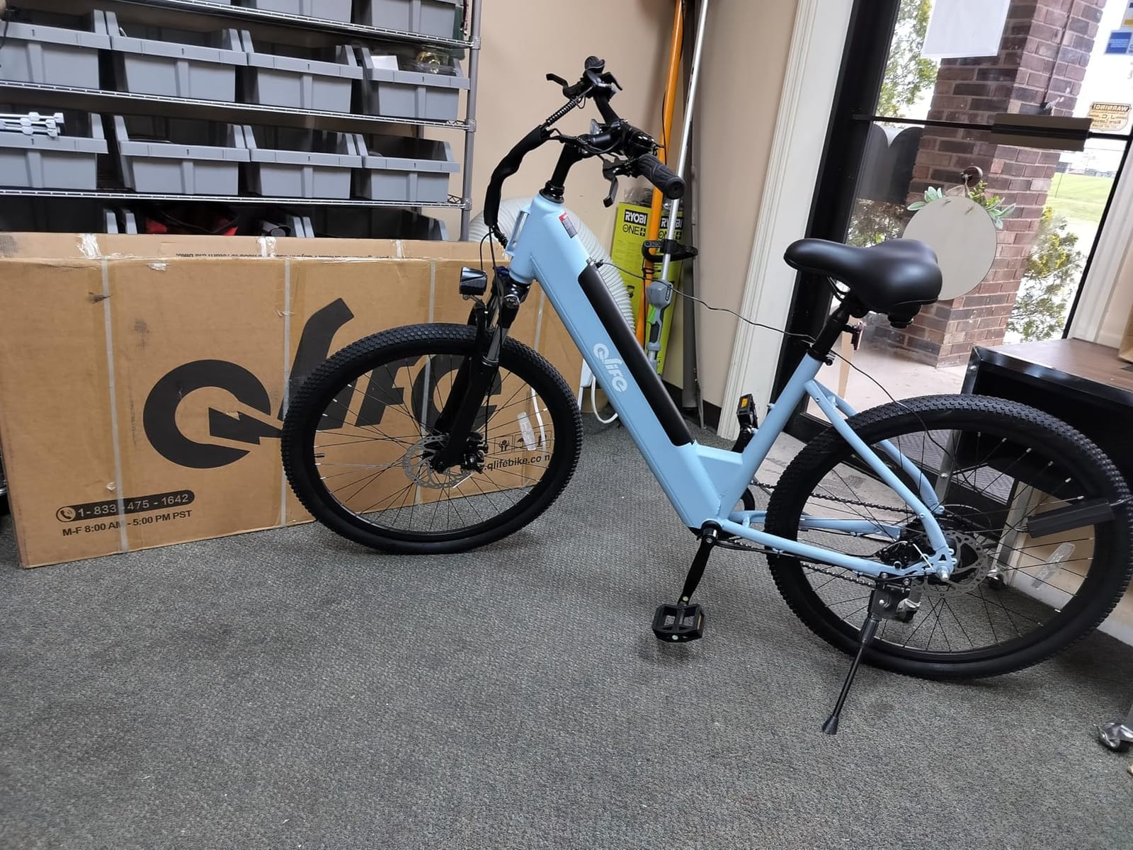 Qlife Cityone Electric Bike for Adults & Teens, Step-Through Commuter Ebike, 1000W Peak Motor, 55-Mile Range, 48V Removable Battery, 26-Inch City Tires, 7-Speed, Up to 20+ MPH customer photo 2