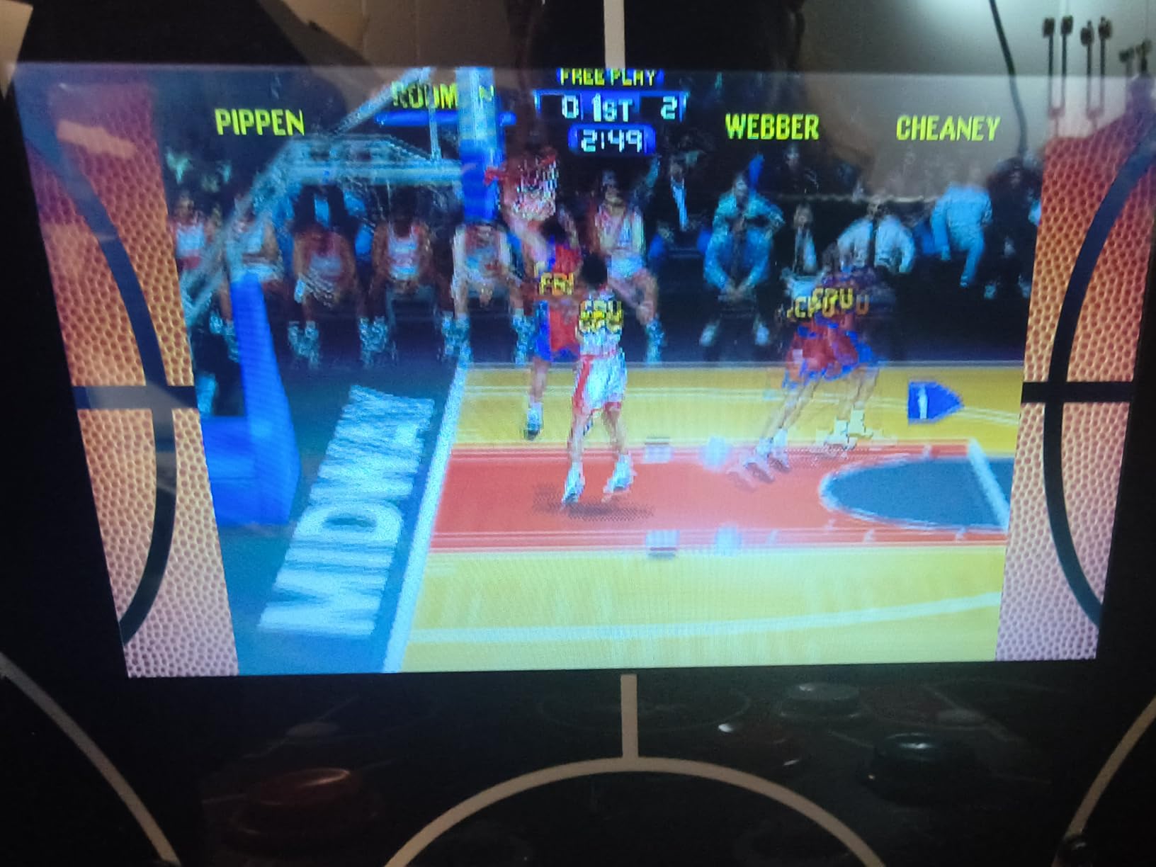 Arcade1Up NBA JAM Countercade Arcade, NBA JAM TE and NBA Hang Time | 7-Inch LCD Screen, Light-Up Marquee and Real-Feel Arcade Controls customer photo 1