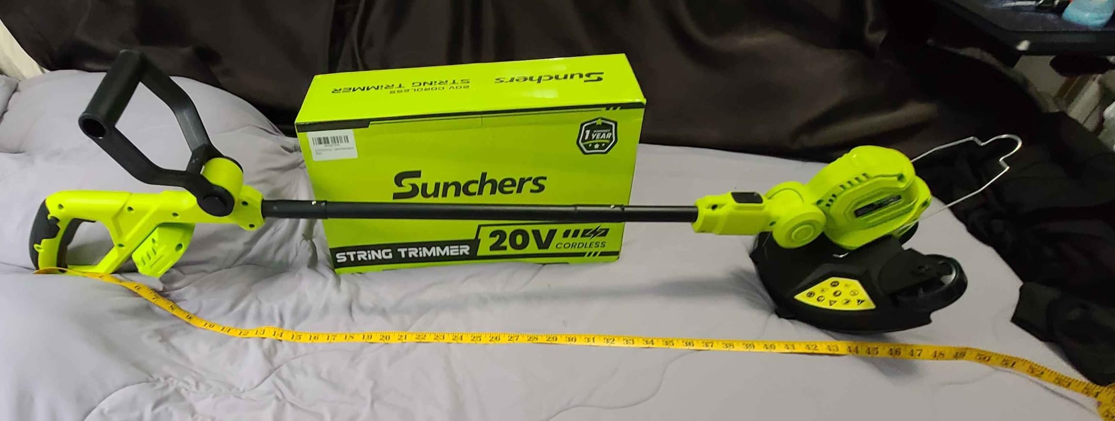 20V Electric Weed Wacker Edger Lawn Tool, Battery Powered Weed Eater 12-Inch Cordless String Trimmer Grass Trimmer Lightweight Yard Tools for Garden, Lawn Mower Cutter with 2 2.0Ah Battery and Charger customer photo 1