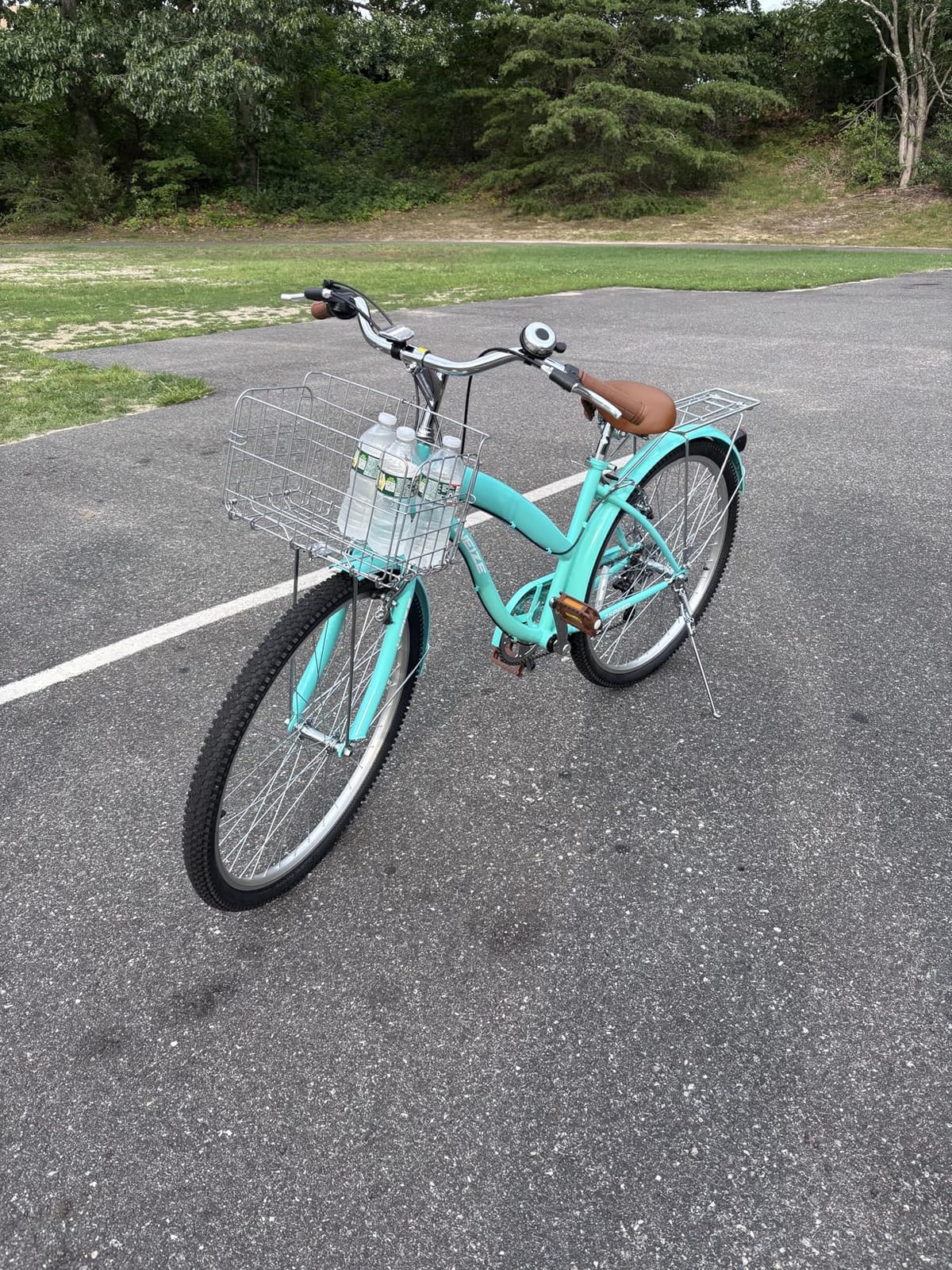WEIZE Beach Cruiser Bike, 26 inch Commuter Bicycle for Adult Men and Women, High-Carbon Steel Front & Rear Fenders, Comfortable City Bikes with Rear Rack, Ergonomic Upright Design customer photo 2