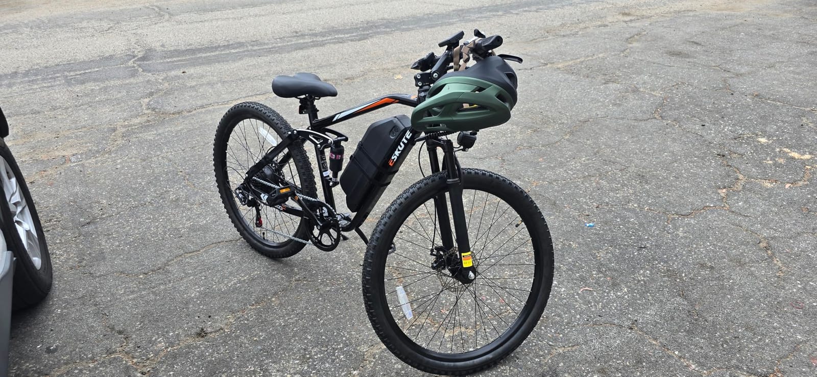 ESKUTE M200F Electric Bike for Adults - 27.5 inch Tire Mountain E-Bike, 1500W Peak Brushless Motor 31+MPH, 48V 20.8Ah Removable Battery, Up to 80 Miles, Step Over Commuter E-MTB, Full Suspensions customer photo 1