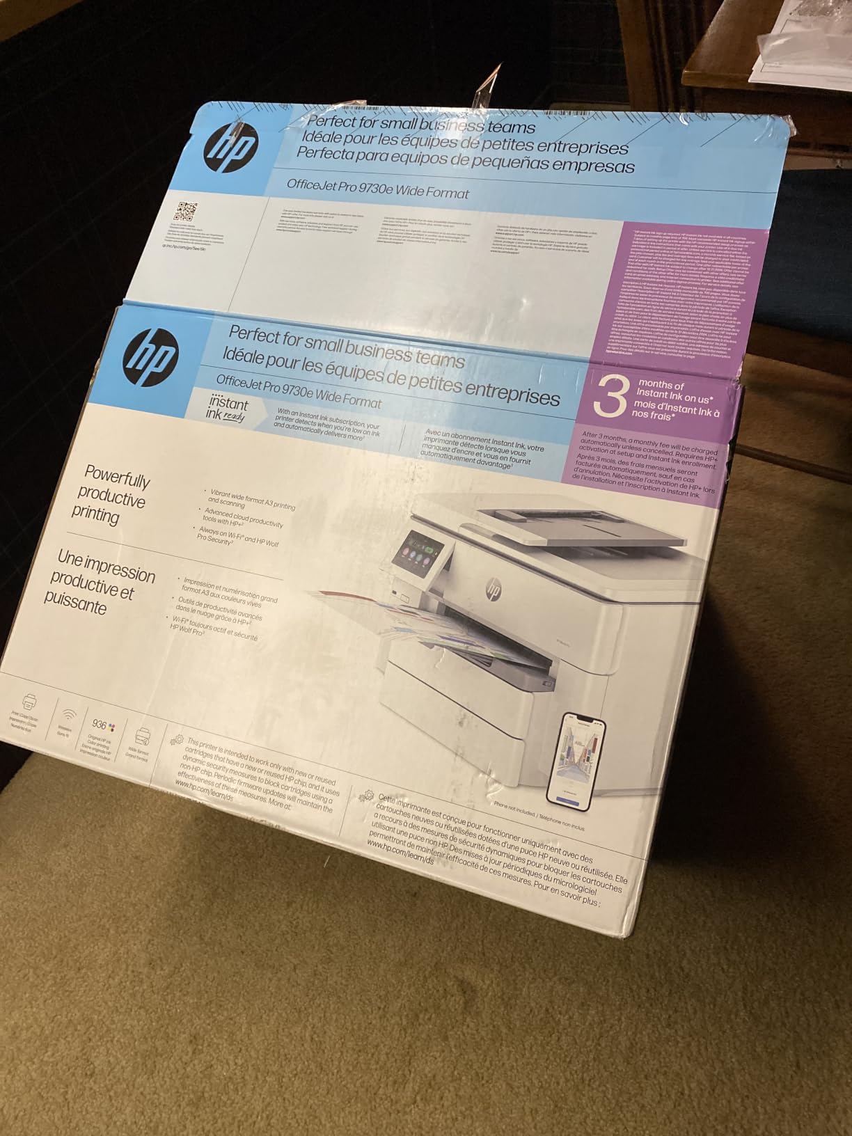 HP OfficeJet Pro 9730 Wide-Format Wireless All-in-One Color Inkjet Printer, Print, Scan, Copy, Fax, up to 11x17 customer photo 2
