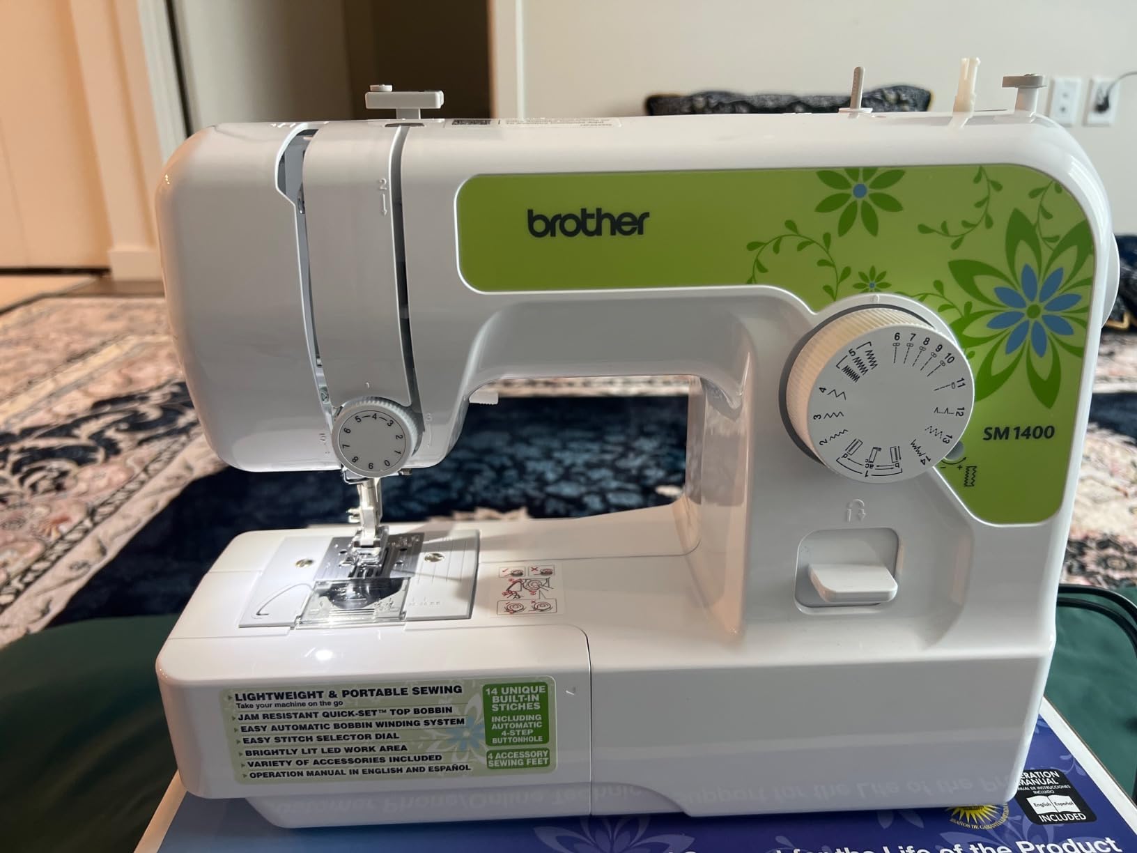 Brother SM1400 14-Stitch Sewing Machine with SASEW6 6-Piece Thread Pack customer photo 1