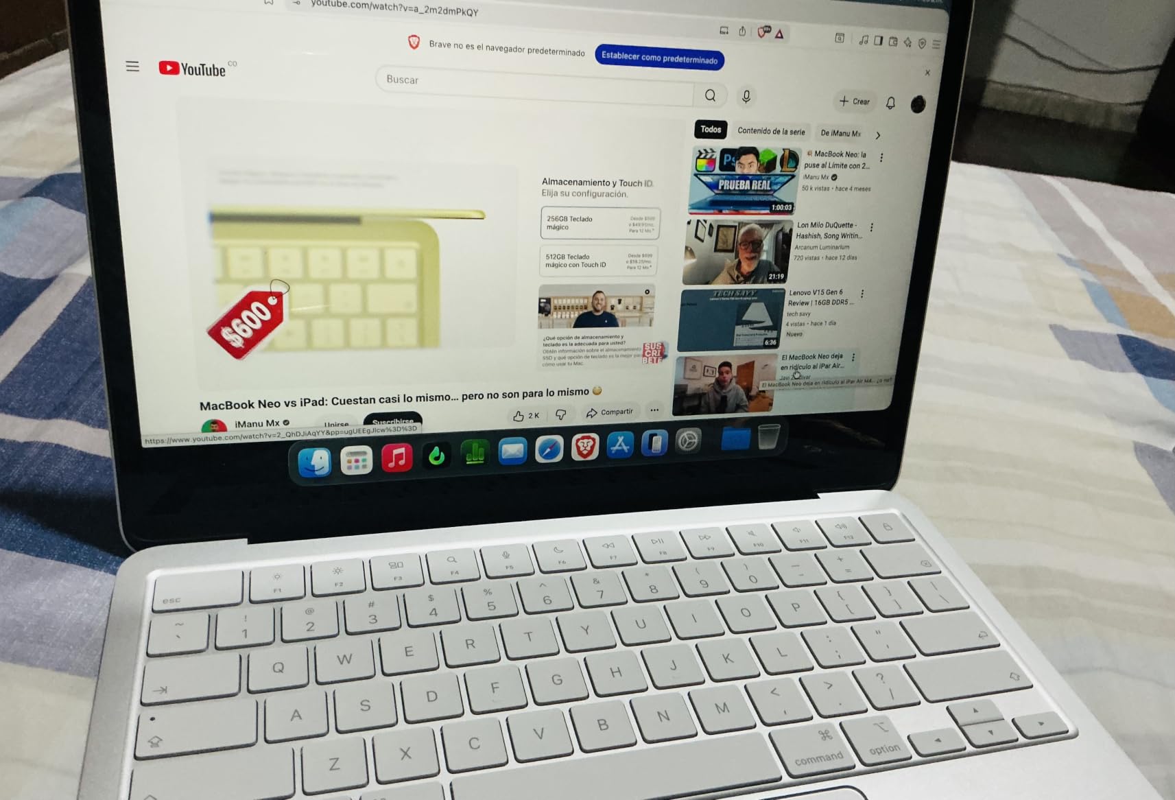 2026 MacBook Neo 13-inch Laptop with A18 Pro chip: Built for AI and Apple Intelligence, Liquid Retina Display, 8GB Unified Memory, 256GB SSD Storage, 1080p FaceTime HD Camera; Blush customer photo 1