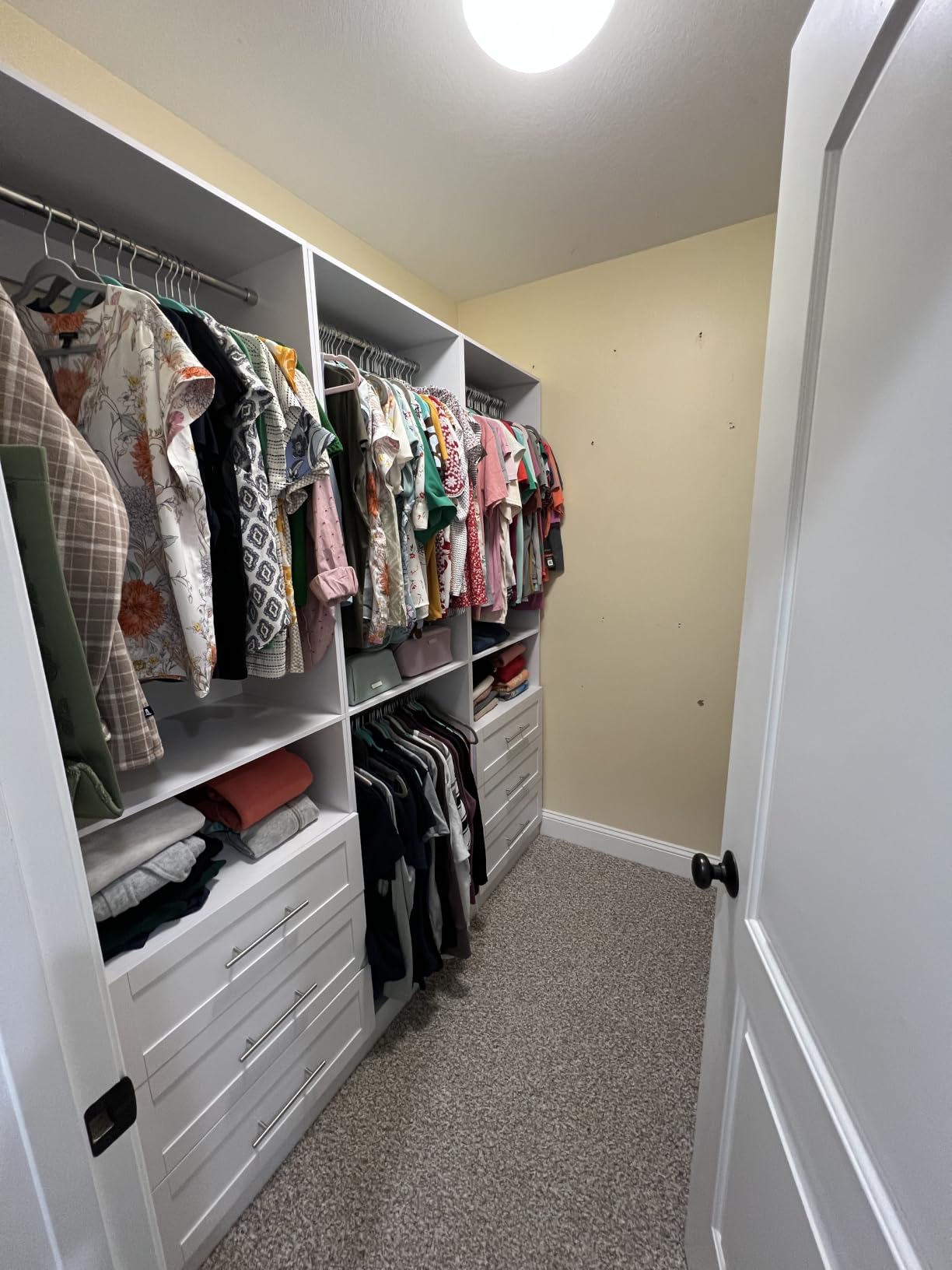 Closet System Set of 4, 8-21FT Closet System with 6 Drawers, 8 Shelves & 8 Hanging Rods, Custom Walk in Closet Organizer System Adjustable, Max 252