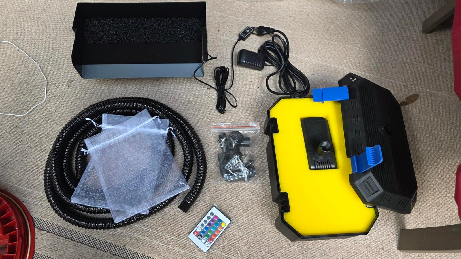 All-in-1 Pond Waterfall Kit | 40W 850GPH Pond Filter Pump with 12