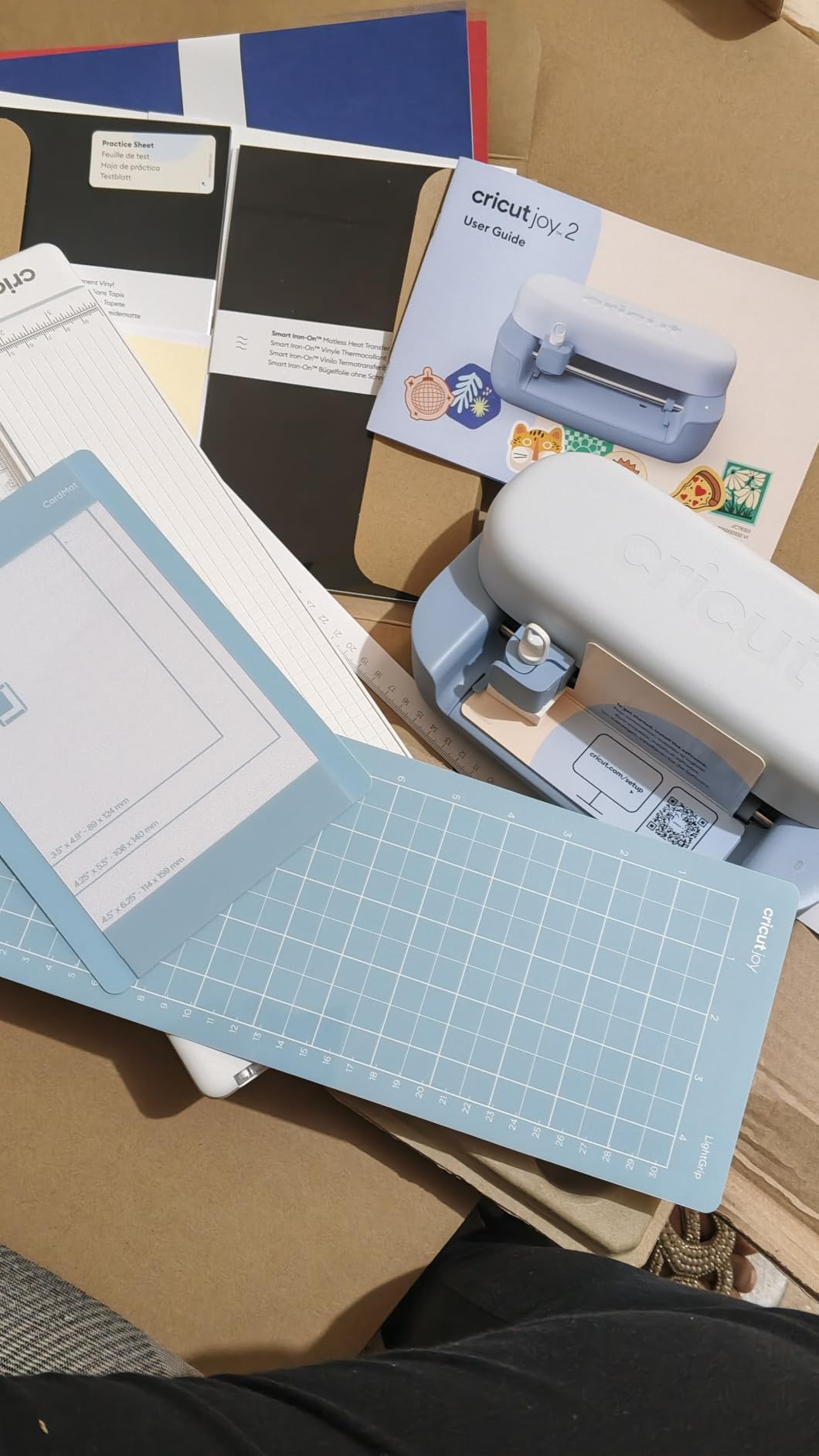 Cricut Joy 2 Essential Bundle + Rainbow Sampler | Smart Cutting Machine with Smart Vinyl, Smart Iron-On, Cardstock, Insert Cards & Printable Vinyl - Create Up to 65 Projects customer photo 1