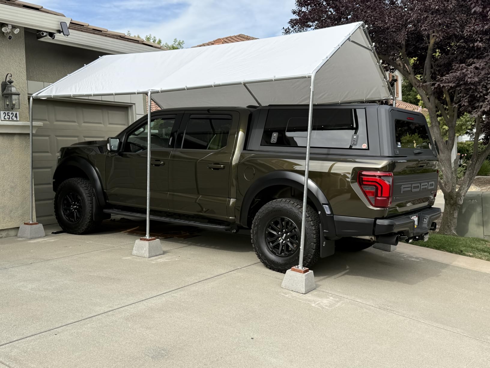Aoxun 10x20 Carport Heavy Duty Carport Potable Car Canopy Garage, White | Adjustable Height car port for Cars, Boats, Trucks, Outdoor Carport Shelter with Steel Frame, Portable Car Tent customer photo 2