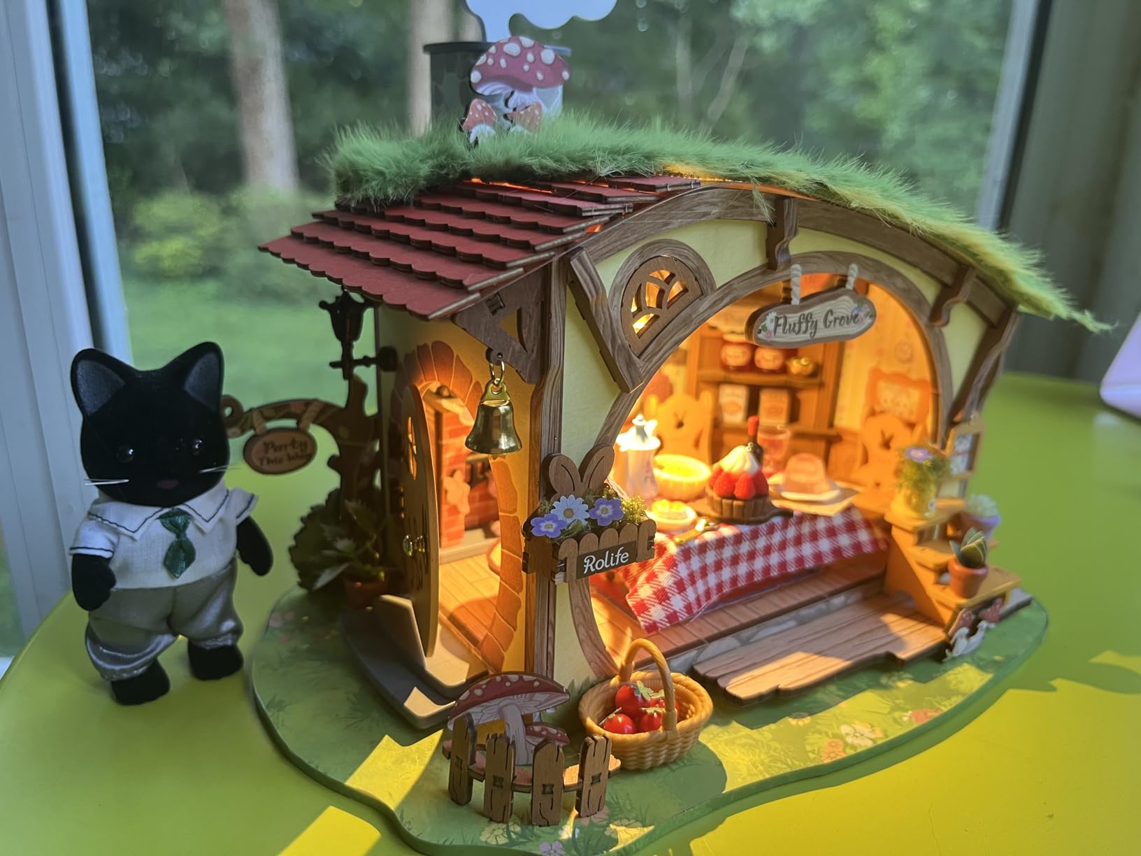 Rolife DIY Miniature Forest Fairy House Kits-Fluffy Grove Beginner-Friendly | Cozy Fairy Cottage Diorama Kits with LED, Mini House Building Crafts For Adults, Bookshelf Decor Gifts for Nature Lovers customer photo 1