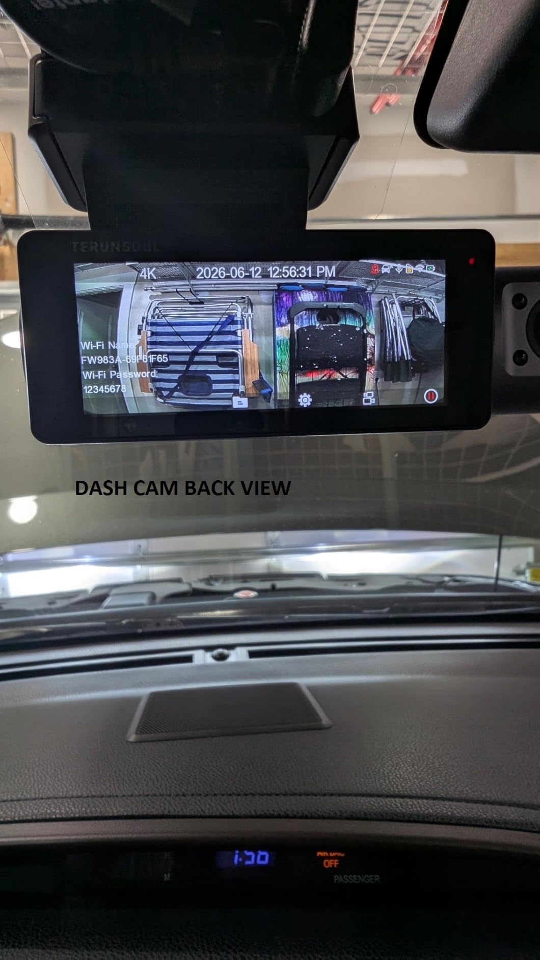4K Dash Cam Front and Rear, Full HD 3 Channel Dashcam, Free 128GB Memory Card, Built-in 5.8GHz WiFi GPS customer photo 1