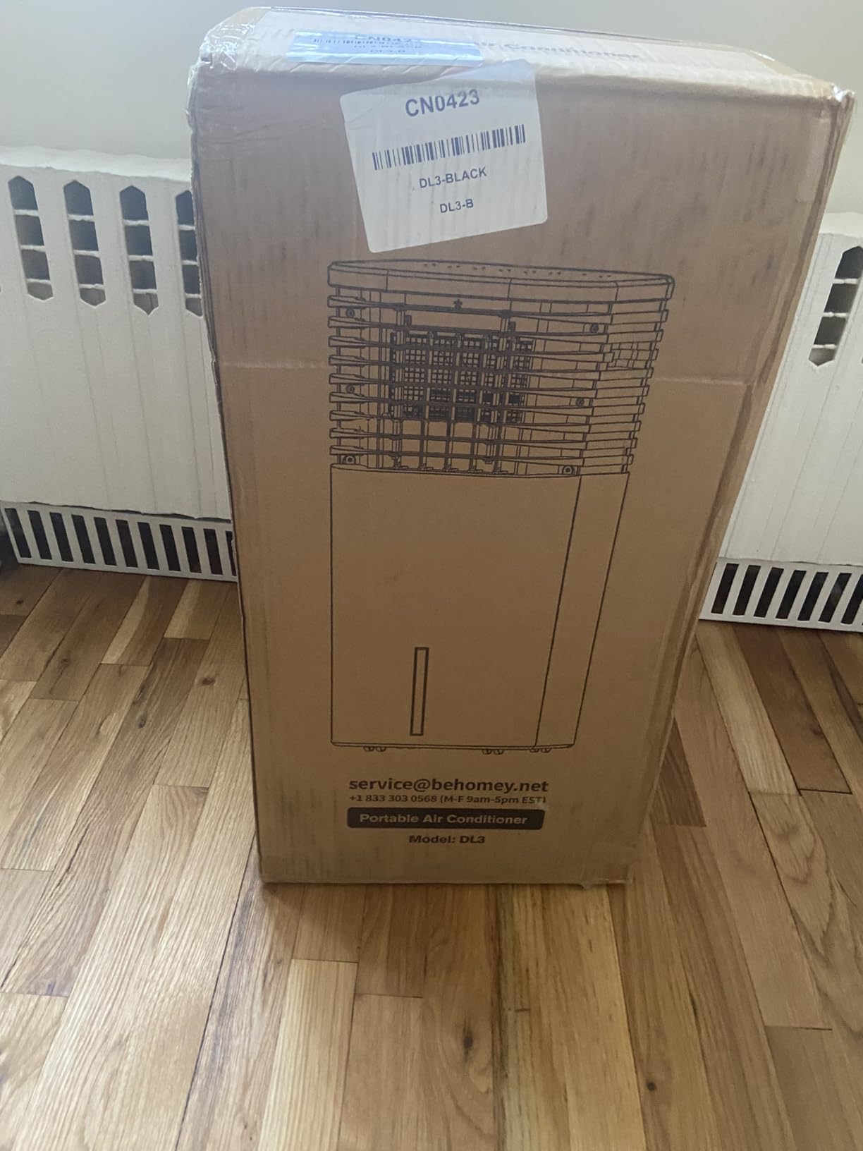 Evaporative Air Cooler, 2100 CFM Windowless Air Conditioner Portable for Room, 3 Speed Swamp Cooler, 4 Ice Packs, 8 Gallon Cooling Fan & 4Scroll Casters, Evaporative Cooler for Garage Outdoor customer photo 1