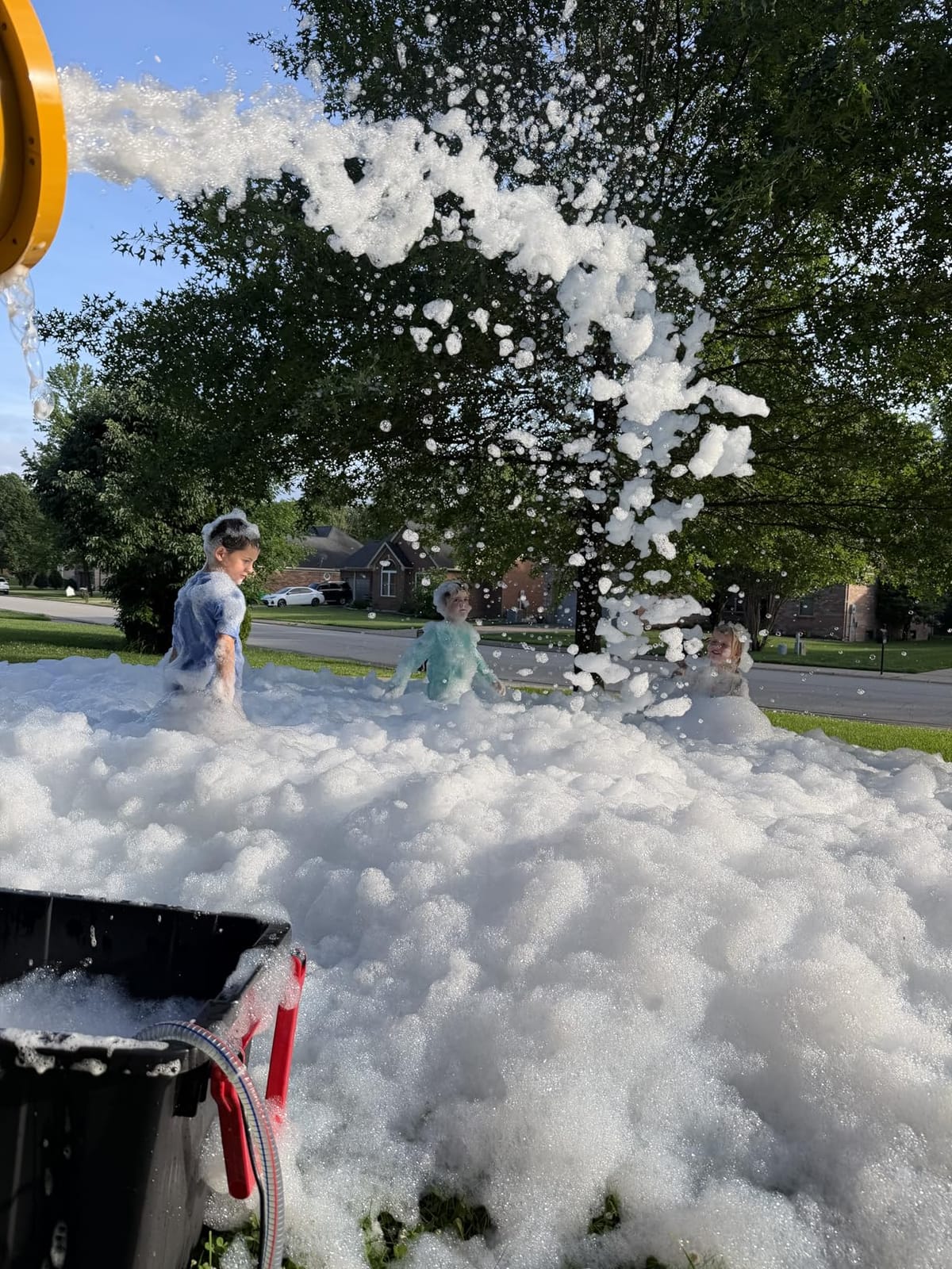 VEVOR Foam Machine, 115 W Party Foam Cannon, Portable Foam Maker with a Tripod Stand, Powerful Foam Party Machine, for Backyard, Pool, Outdoor Events, Birthdays, Celebrations and Party customer photo 2