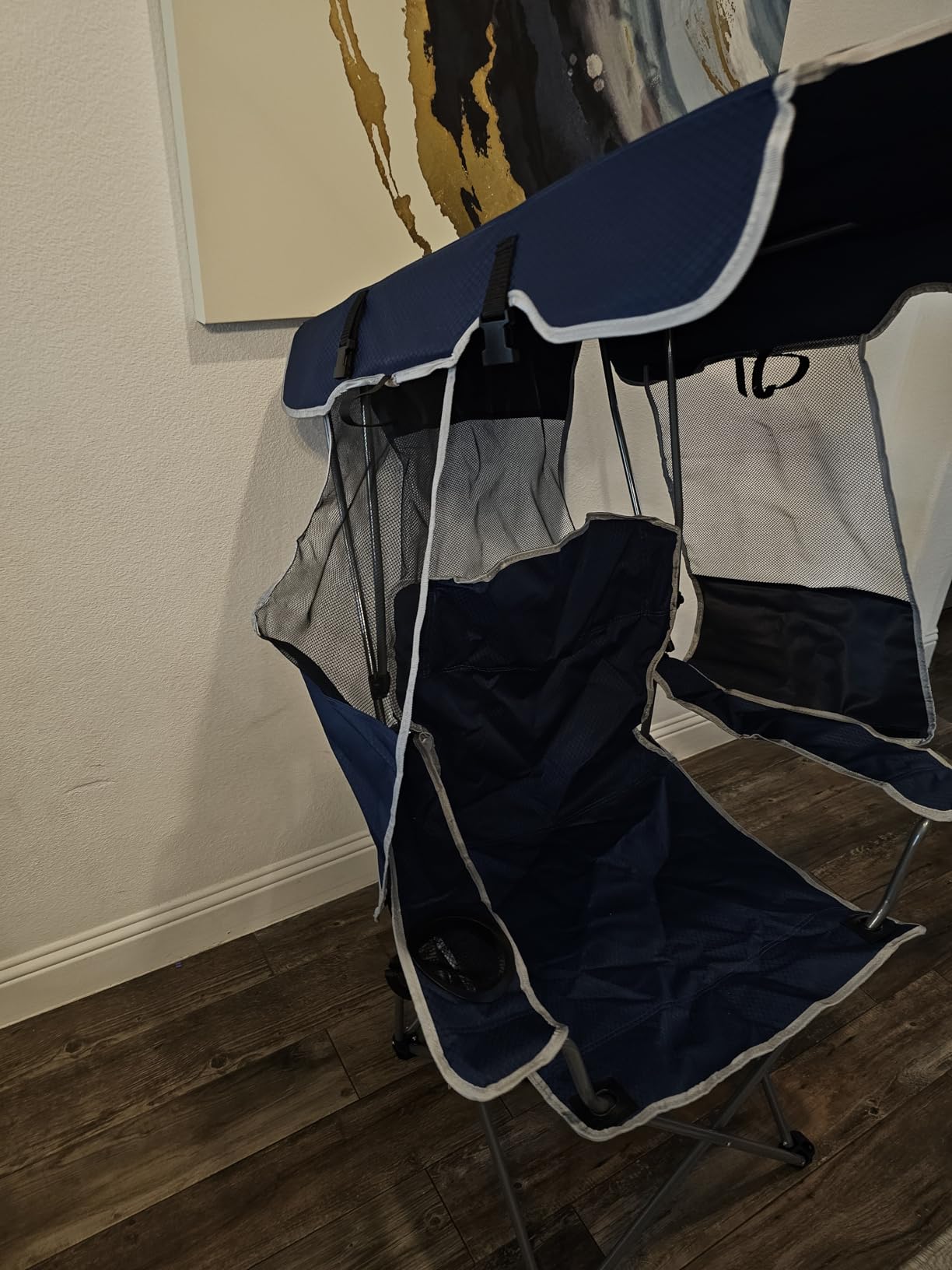 Folding Canopy Beach Camping Chairs for Adult 2 Pack, Portable Outdoor Chairs with Sunshade,Cup Holder & Side Pocket for Camping, Fishing, Beach, Backyard, Green customer photo 1