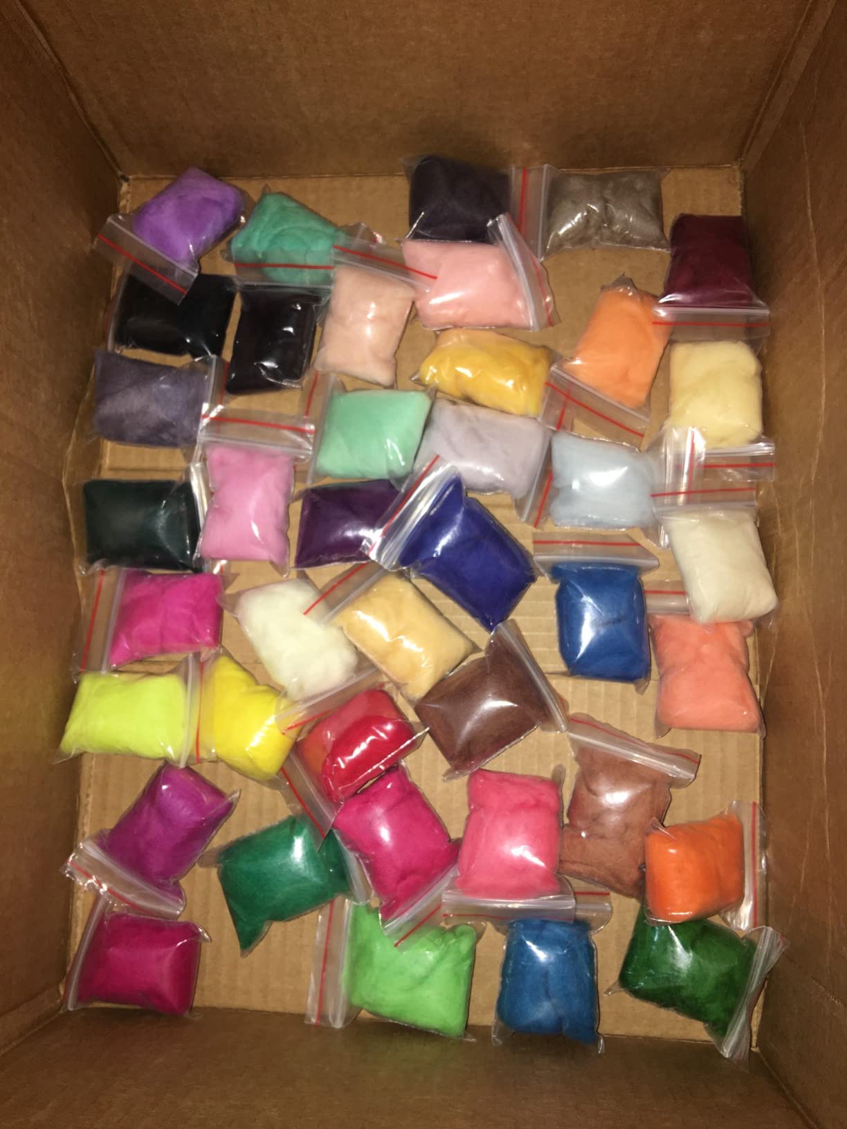 Mayboos 60 Colors Needle Felting Kit with Assorted Wool Roving & Needles | Soft Felting Wool, with 4 Sizes Felting Needles 60 Pcs Total & 3 Wooden Handles for Adults & Beginners DIY Felting customer photo 1