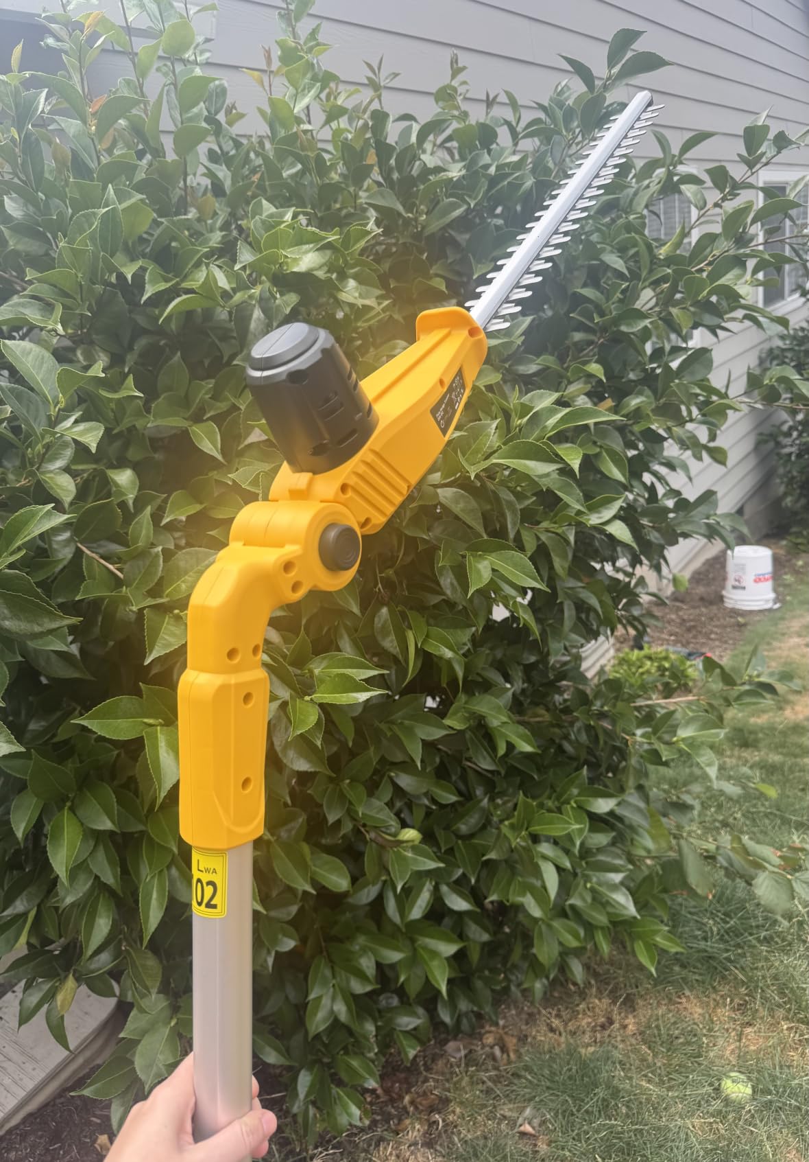 20V Cordless Pole Hedge Trimmer, 15 Ft Reach, 2 x 4.0Ah Batteries | 20V Power with 2x4Ah Batteries, 9