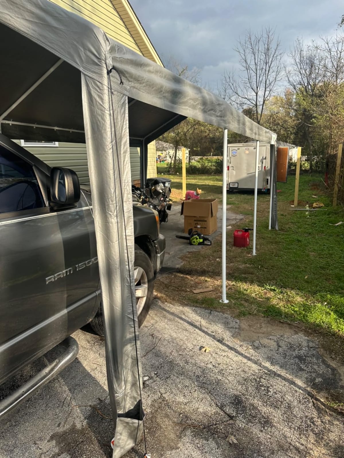 COBIZI 10x20 FT Heavy Duty Carport with Galvanized Frame, customer photo 1