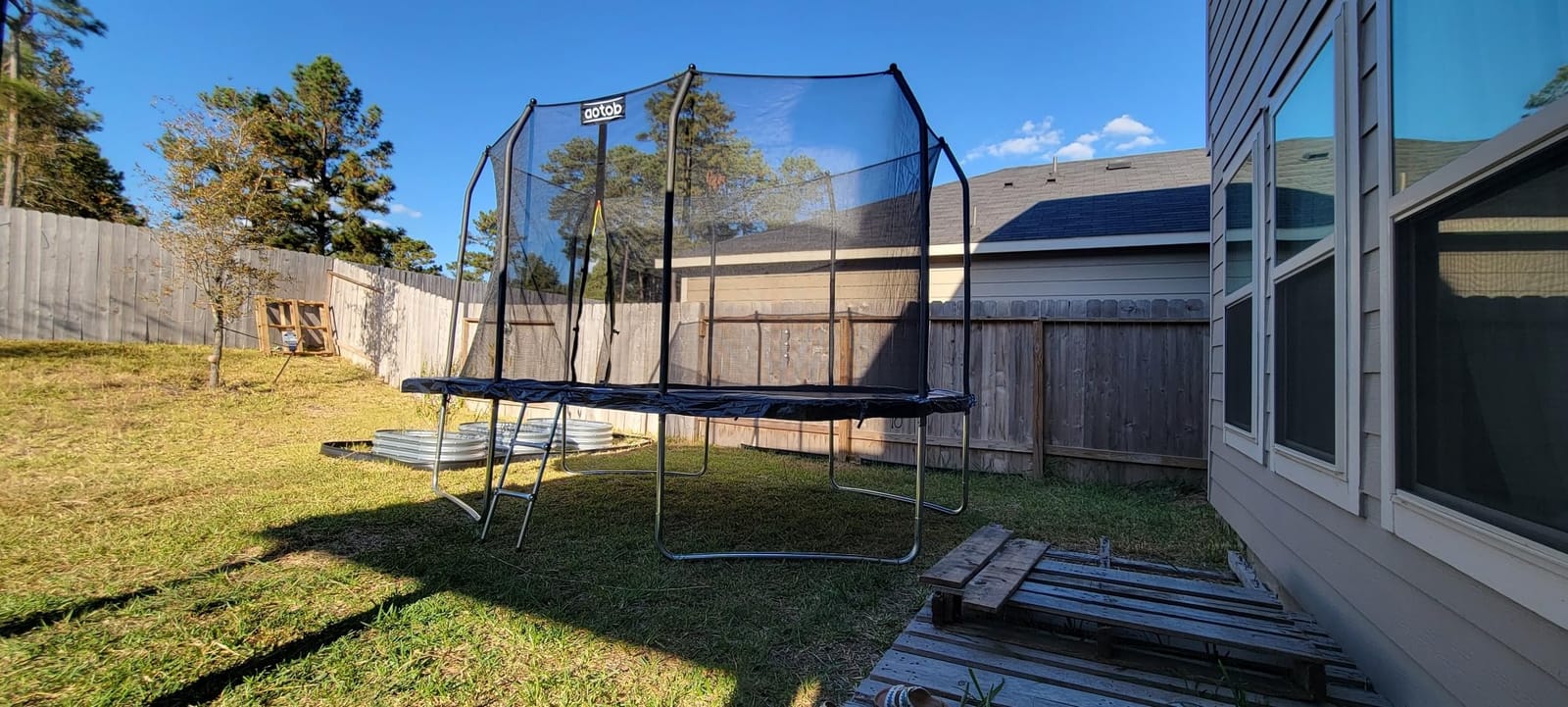 AOTOB 12 FT/14 FT Rectangle Trampoline with Net | Perfect Outdoor Rectangular Trampolines for Kids - Gymnastics Style Tranpoline with Enclosure & Ladder, Max Load 440 lbs customer photo 1