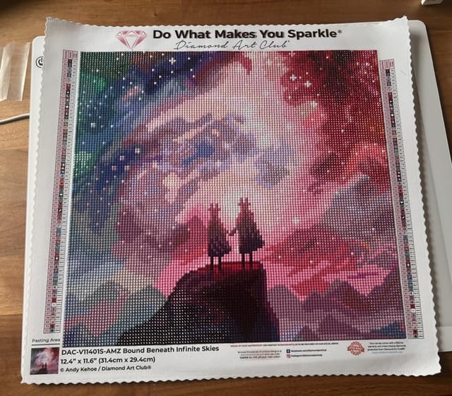 DIAMOND ART CLUB Bound Beneath Infinite Skies Diamond Art Kits for Adults | Premium Diamond Painting Kit, Fun DIY Crafts for Adults, Square Diamond Art Canvas, 12.4