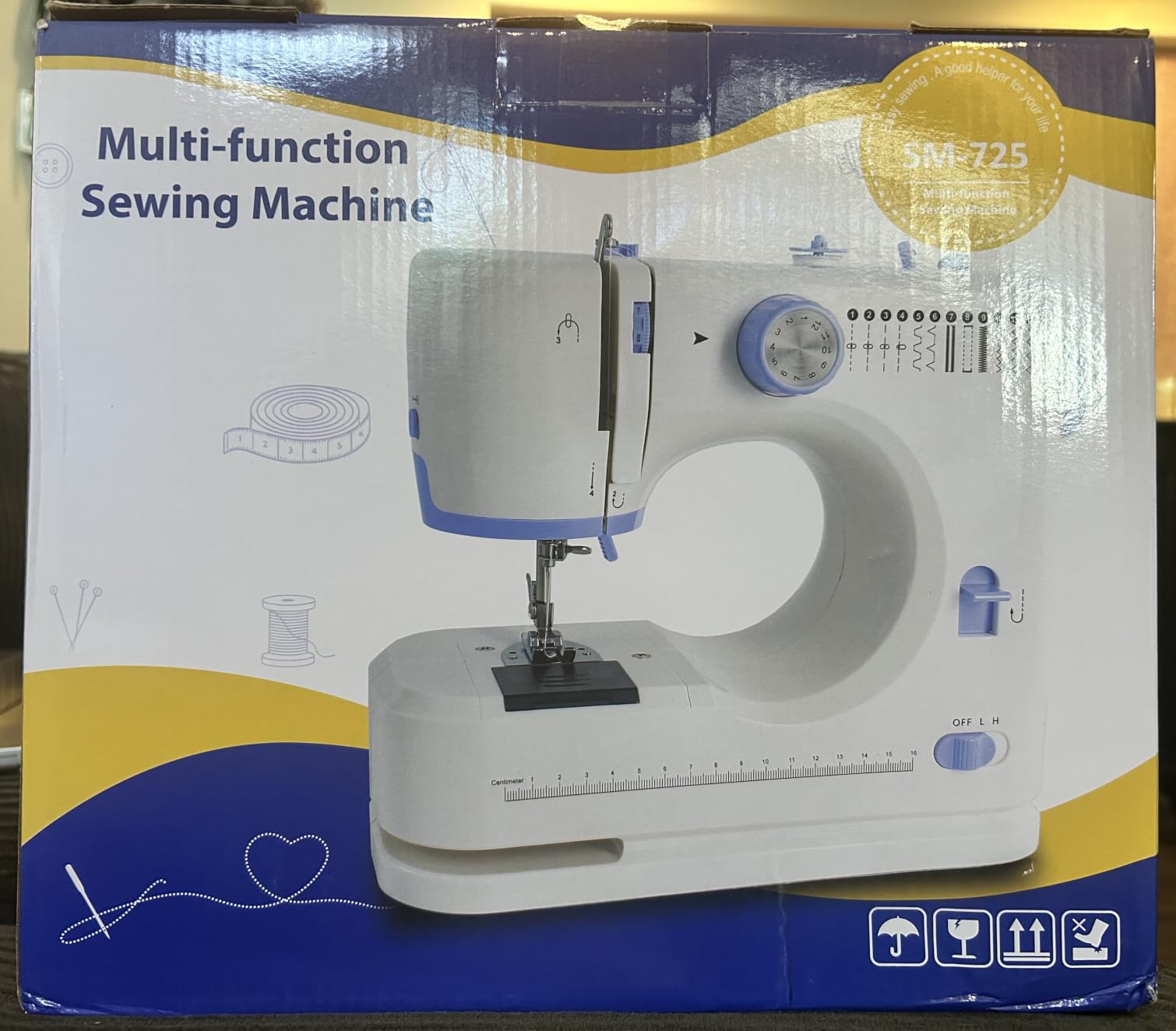 Small Sewing Machine for Beginners, Portable Sewing Kit for Light Fabrics | Ideal Home DIY & Mending Gift customer photo 1