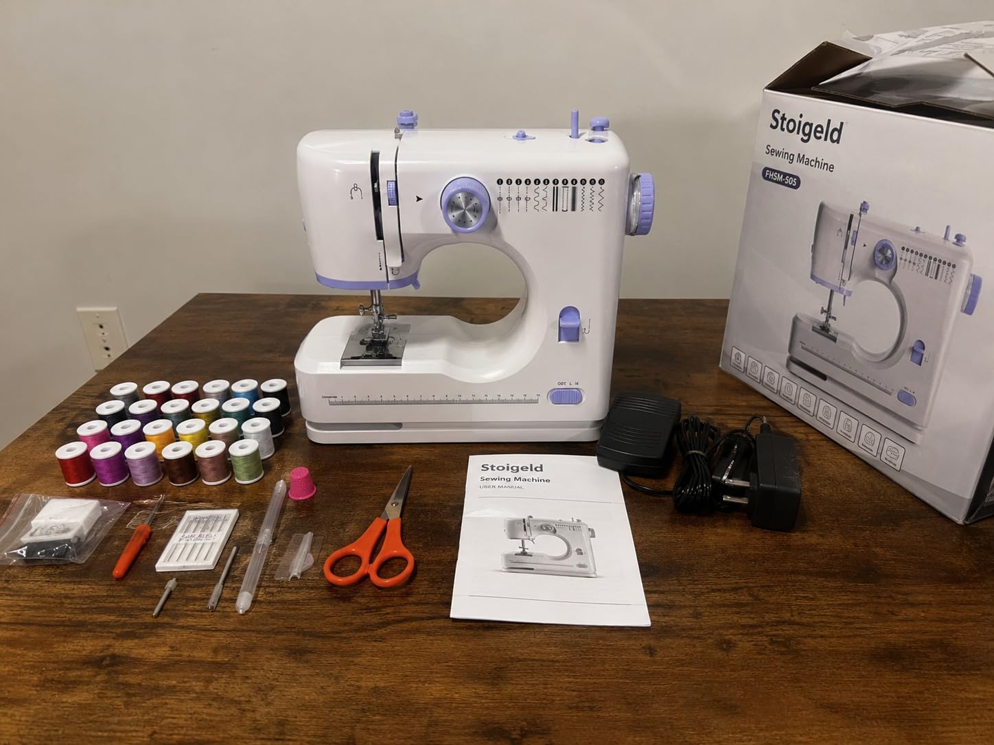 Small Sewing Machine for Beginners, Portable Sewing Kit for Light Fabrics | Ideal Home DIY & Mending Gift customer photo 2