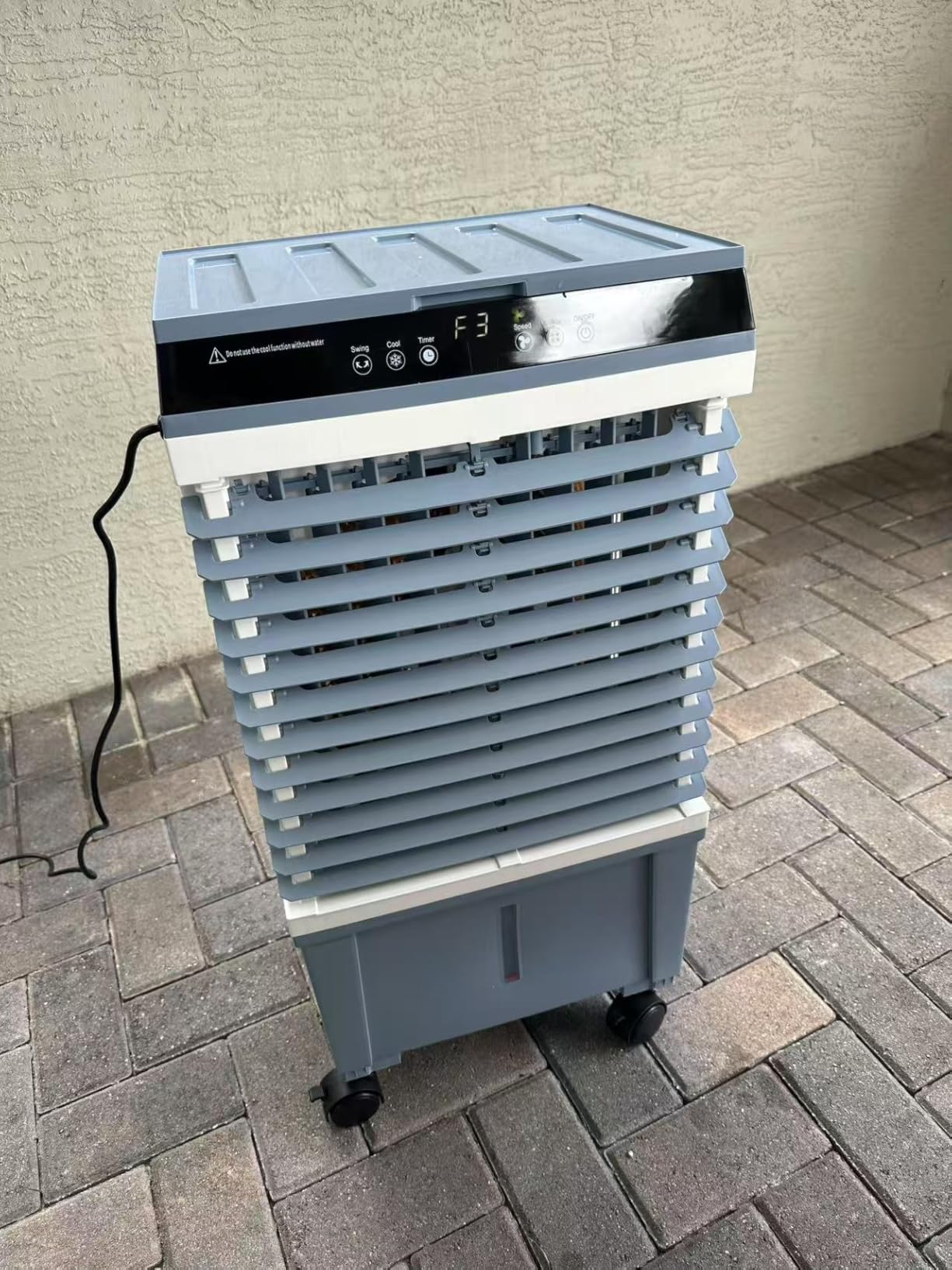 3000CFM Swamp Cooler, 4-IN-1 Evaporative Air Conditioners With 9.2 Gal Water Tank, 4 Ice Packs, Remote, 12H Timer, 120° Oscillation, 36