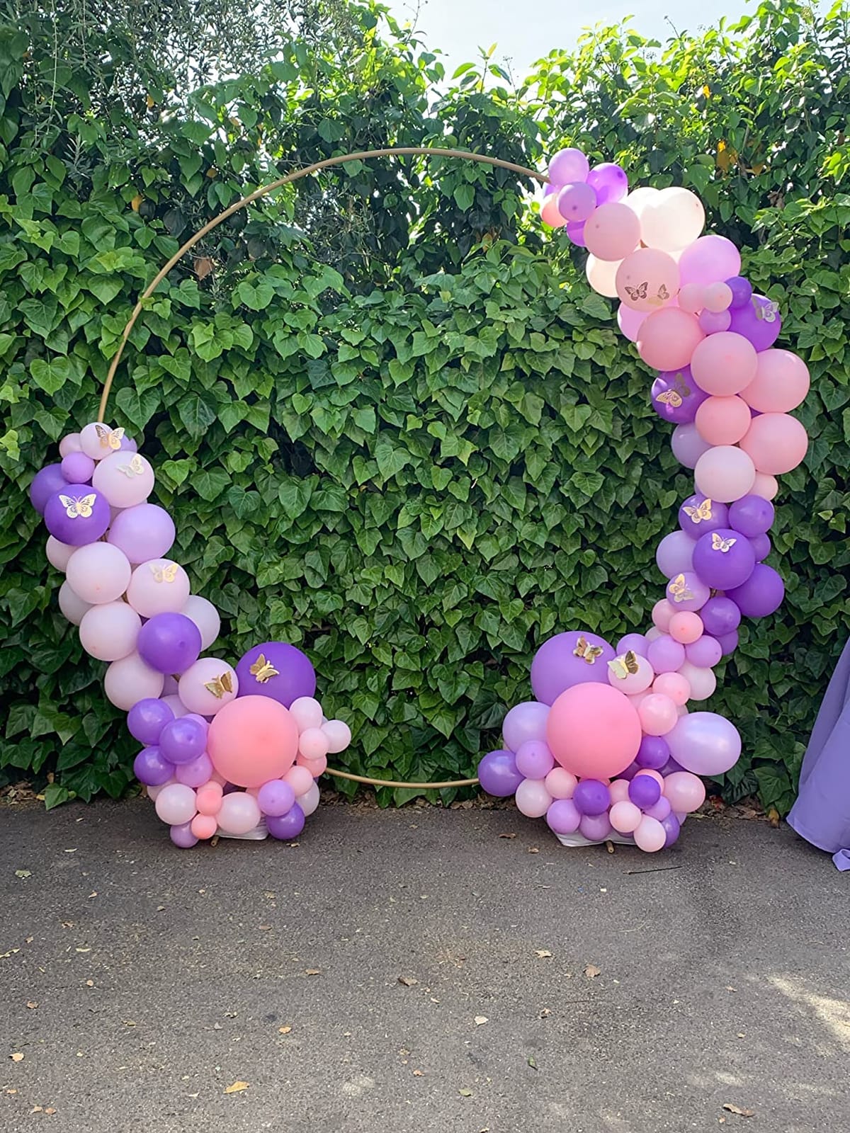 Wood Wedding Arch -7.48FT Square Wooden Wedding Arches for Ceremony, Wood Backdrop Stand for Proposal Wedding Party Scene, Birthday Party, Bridal Shower, Garden, Outdoor, Rustic Decorations customer photo 1