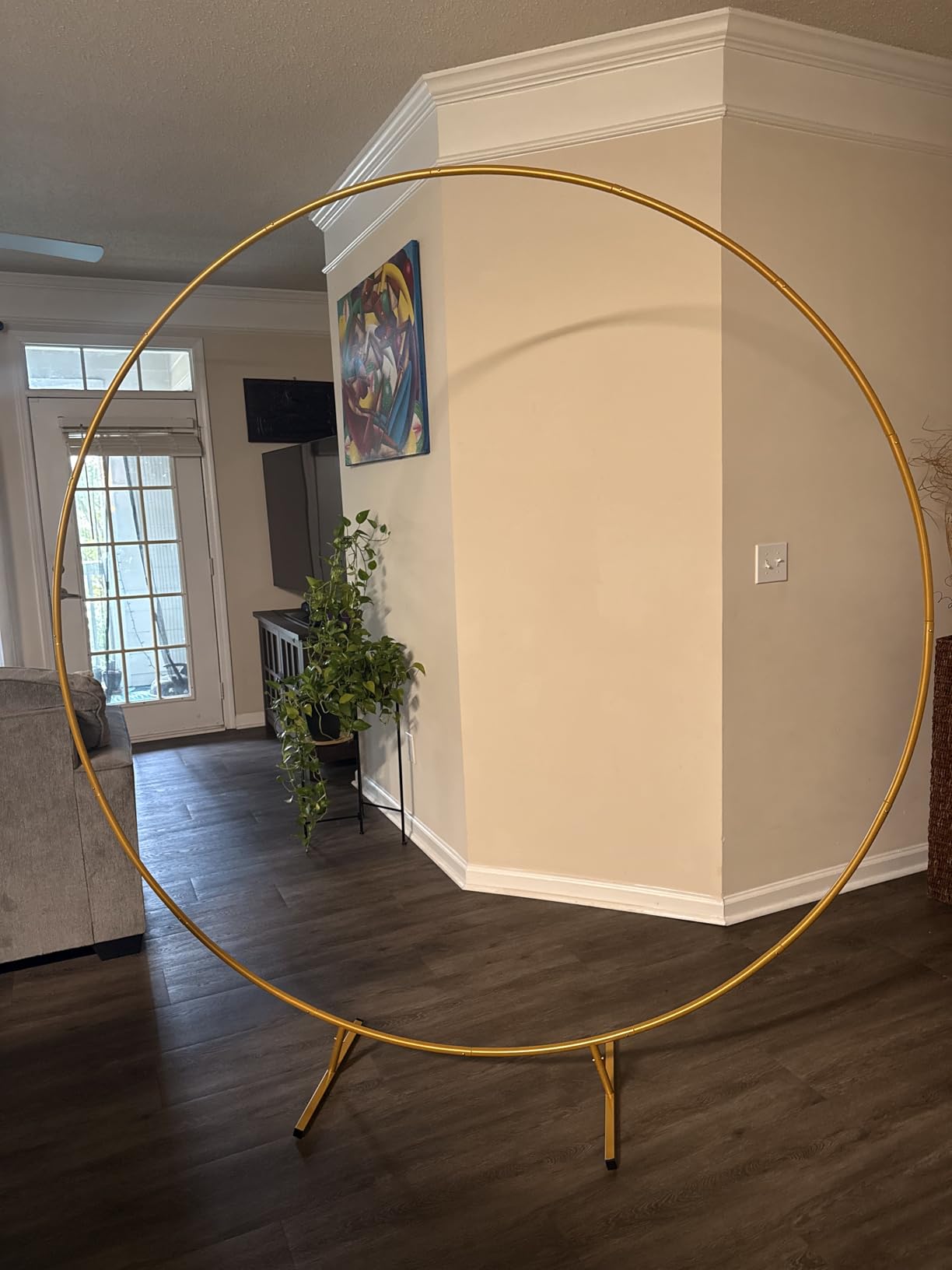 Wood Wedding Arch -7.48FT Square Wooden Wedding Arches for Ceremony, Wood Backdrop Stand for Proposal Wedding Party Scene, Birthday Party, Bridal Shower, Garden, Outdoor, Rustic Decorations customer photo 2