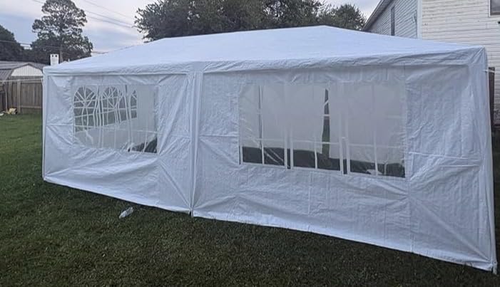 HOTEEL 10x30FT Party Tent Outdoor Canopy Tents for Parties | Carpas para Fiestas Spacious Waterproof for Gazebo Large Backyard Shelter Patio Wedding Event Tent BBQ customer photo 1