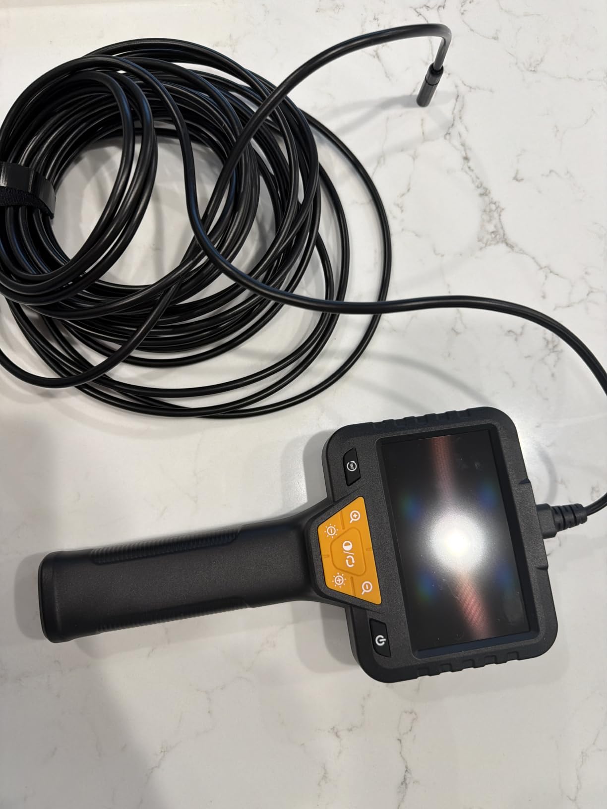 50FT Endoscope Camera with Light-1080P HD Borescope Inspection Camera | IP67 Waterproof Sewer Tools with 8 Adjustable LEDs, Snake Cameras with 4.3