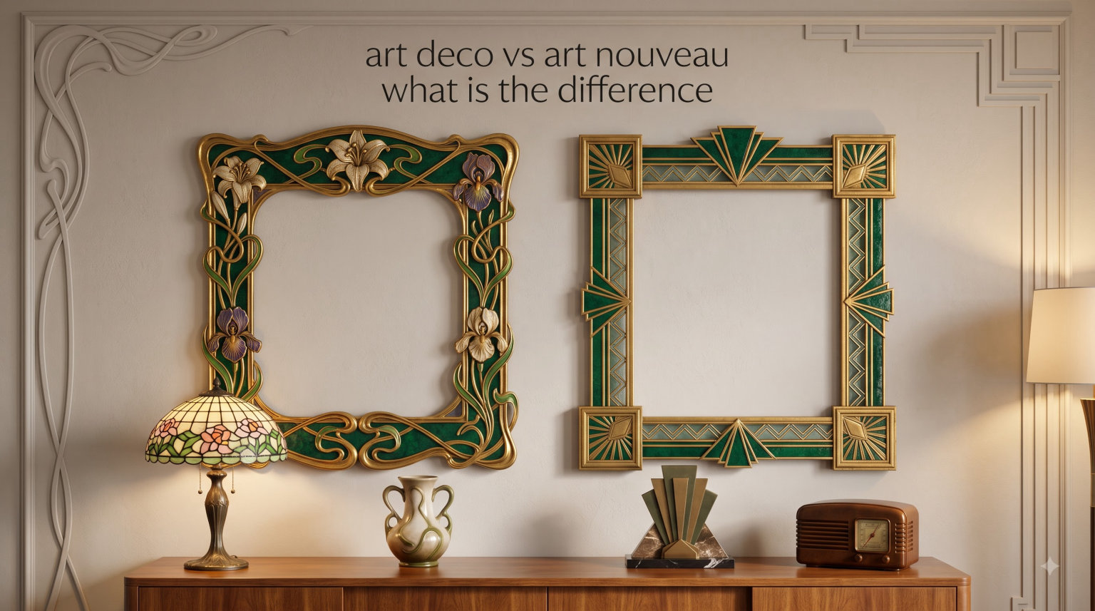 art deco vs art nouveau what is the difference