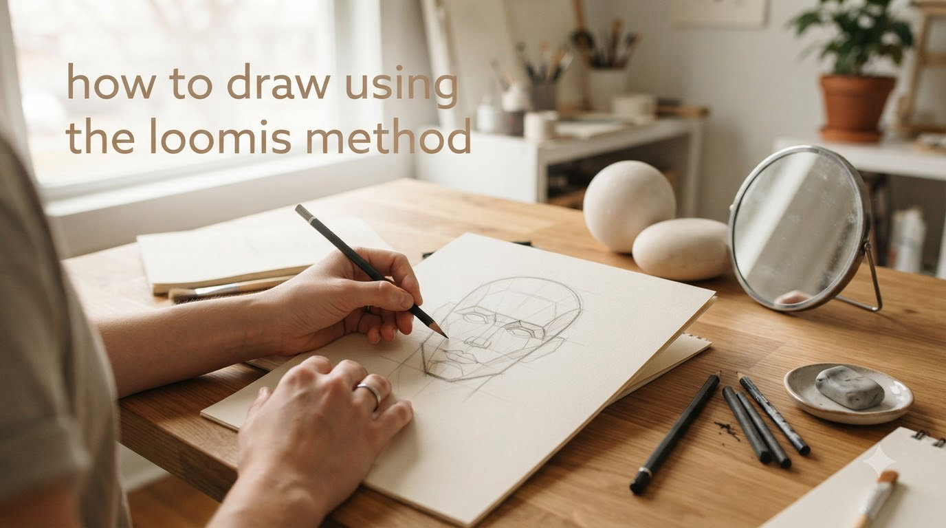 how to draw using the loomis method