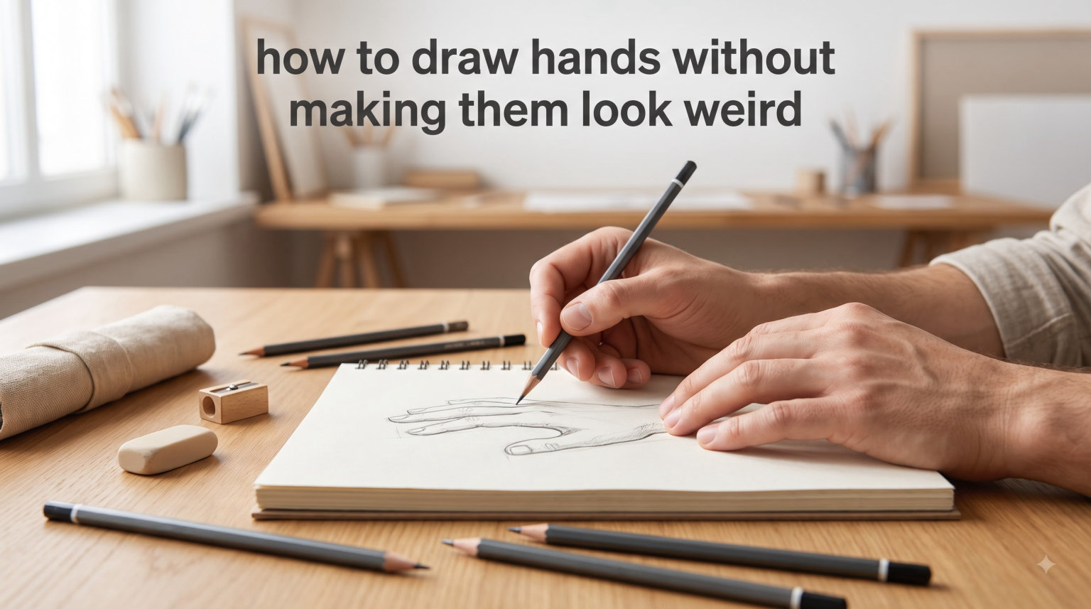 how to draw hands without making them look weird