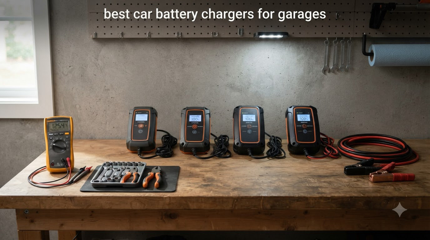 best car battery chargers for garages