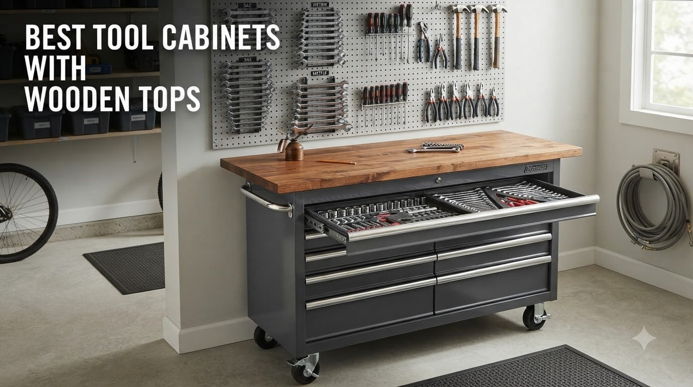 best tool cabinets with wooden tops