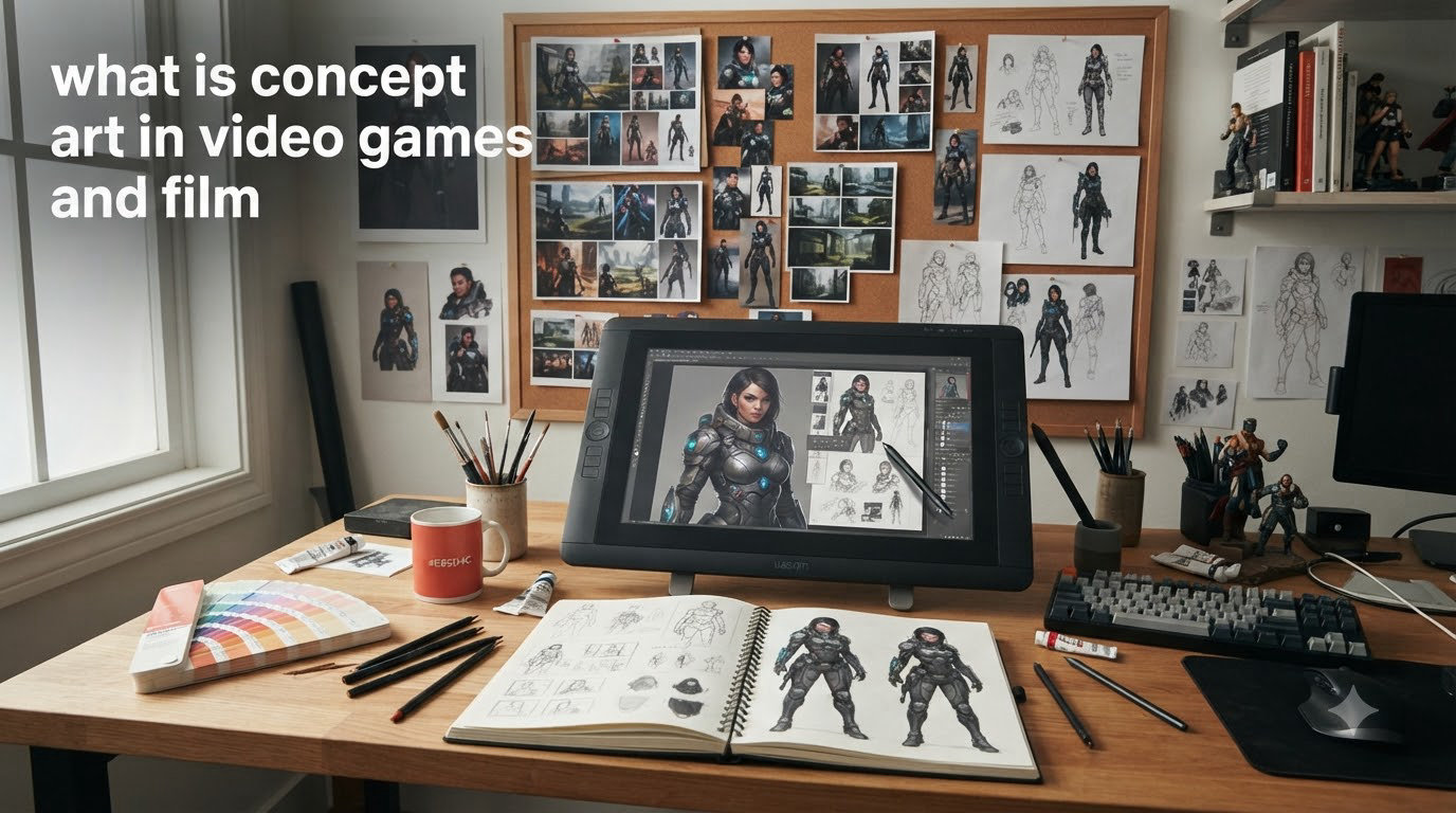 what is concept art in video games and film