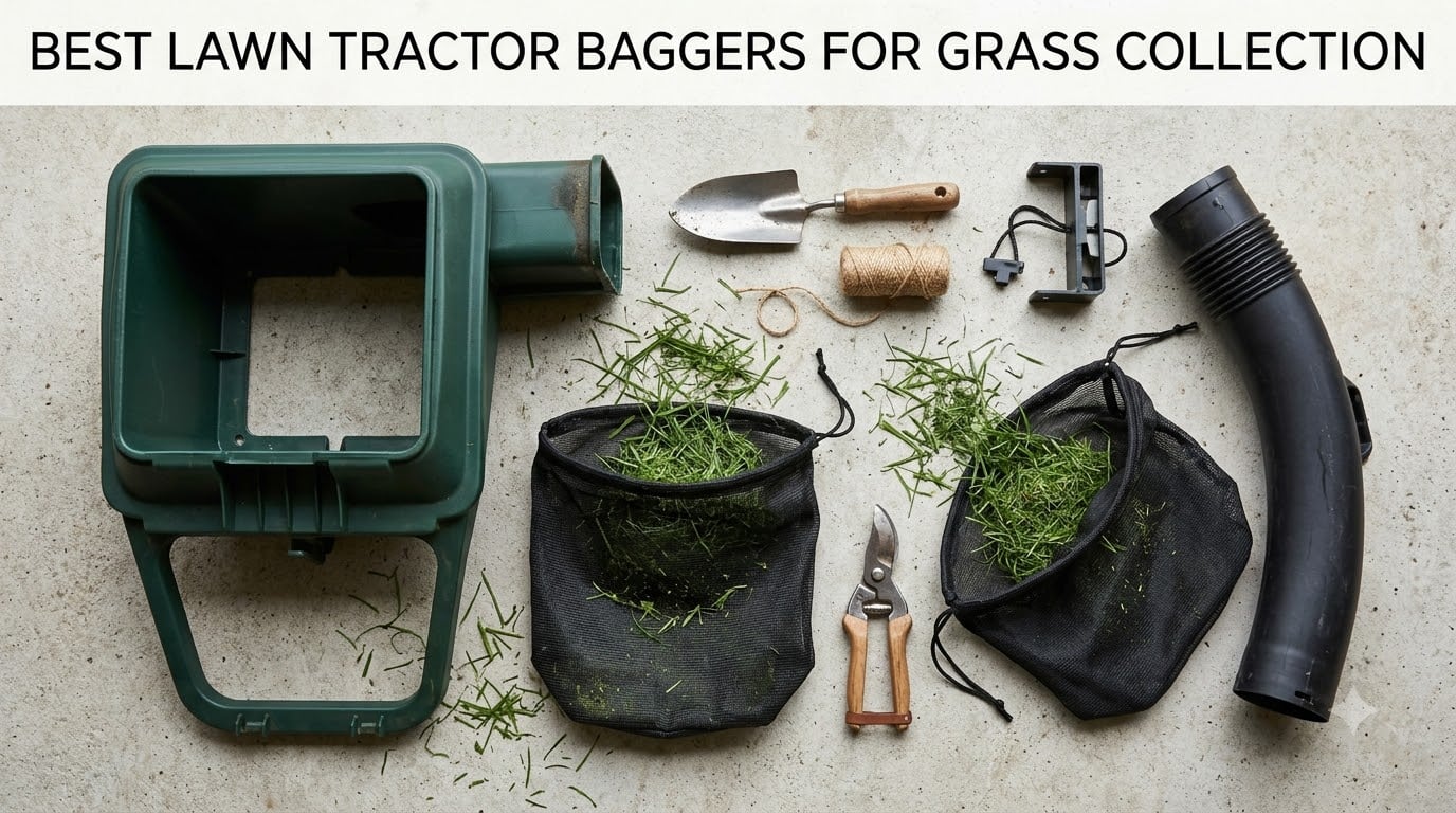 best lawn tractor baggers for grass collection