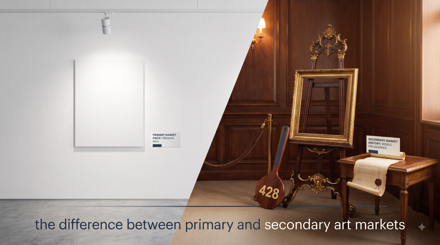the difference between primary and secondary art markets