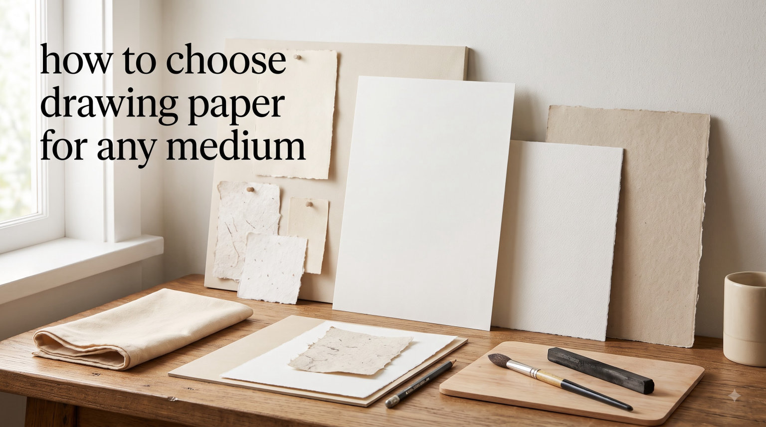 how to choose drawing paper for any medium