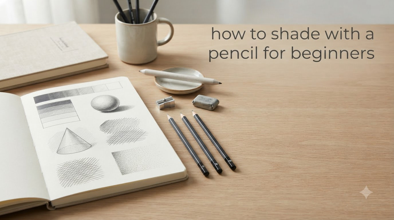 how to shade with a pencil for beginners