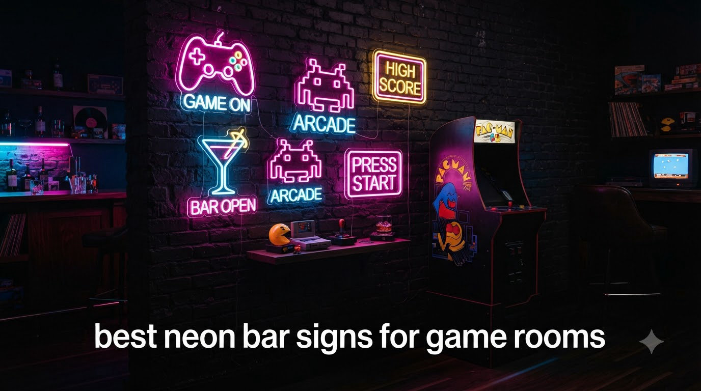 best neon bar signs for game rooms