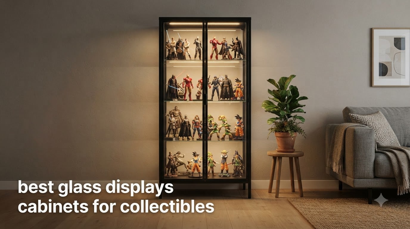 best glass displays cabinets for collectibles