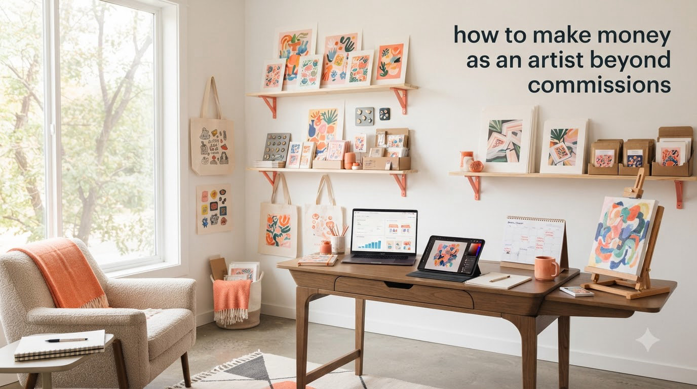 how to make money as an artist beyond commissions