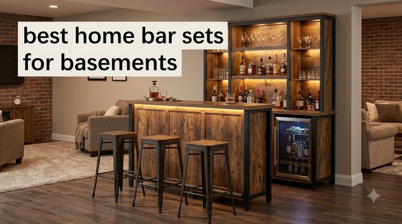 best home bar sets for basements