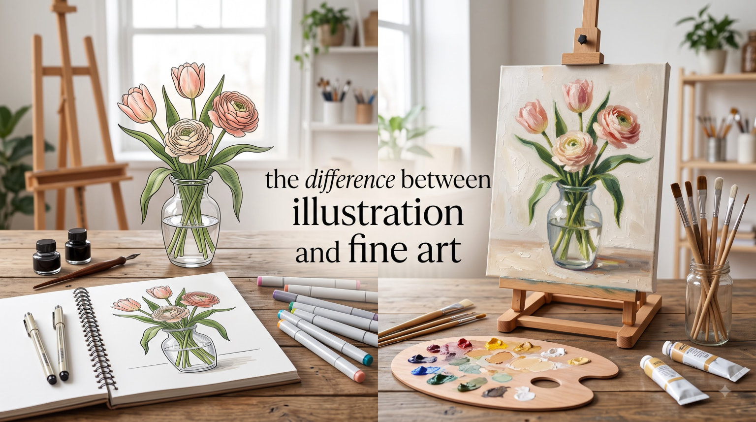 the difference between illustration and fine art