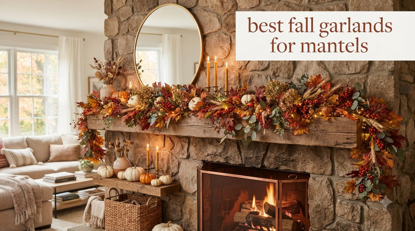 best fall garlands for mantels