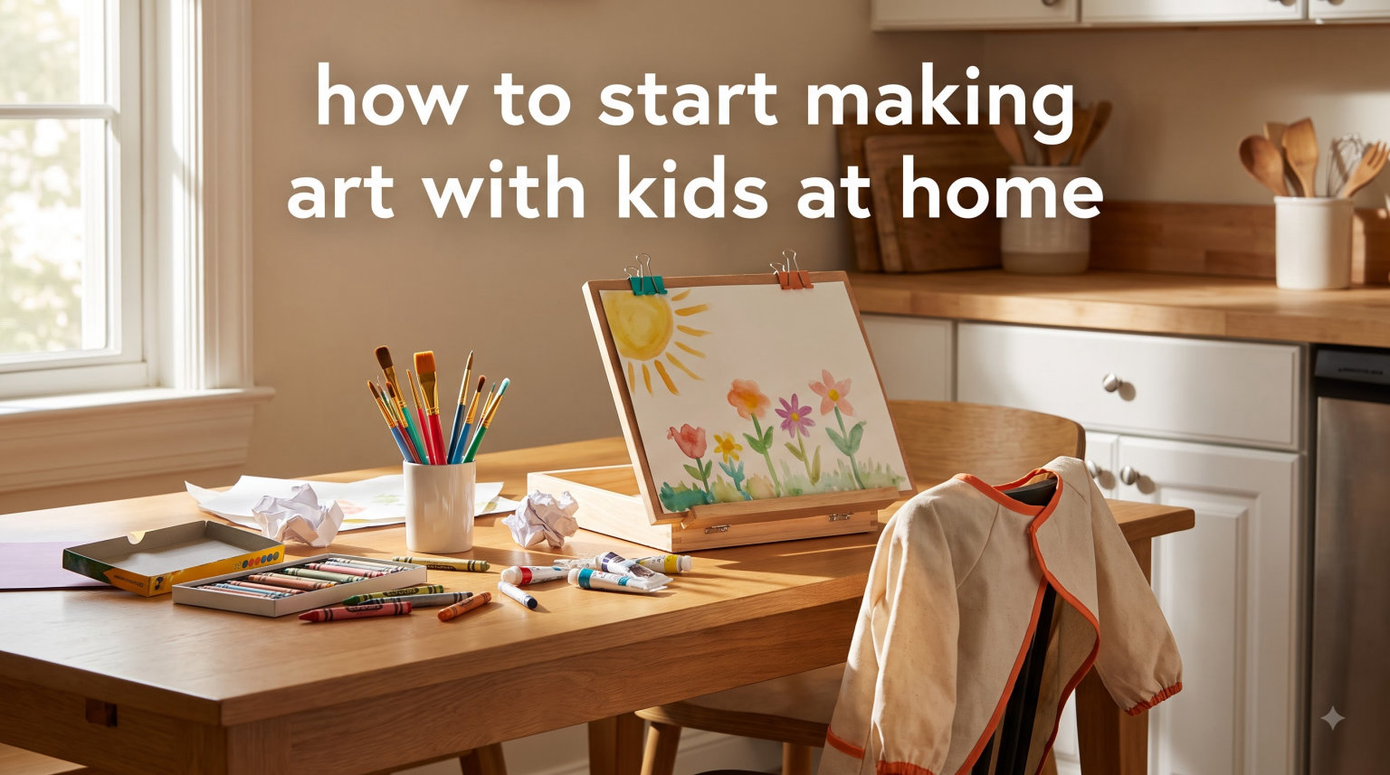 how to start making art with kids at home