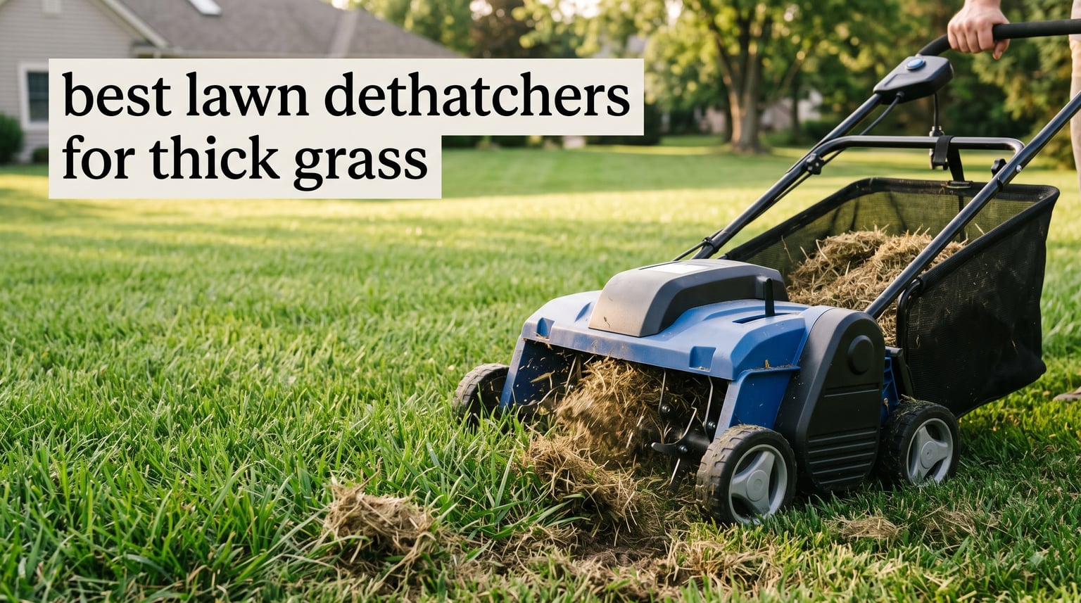 best lawn dethatchers for thick grass