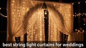 best string light curtains for weddings